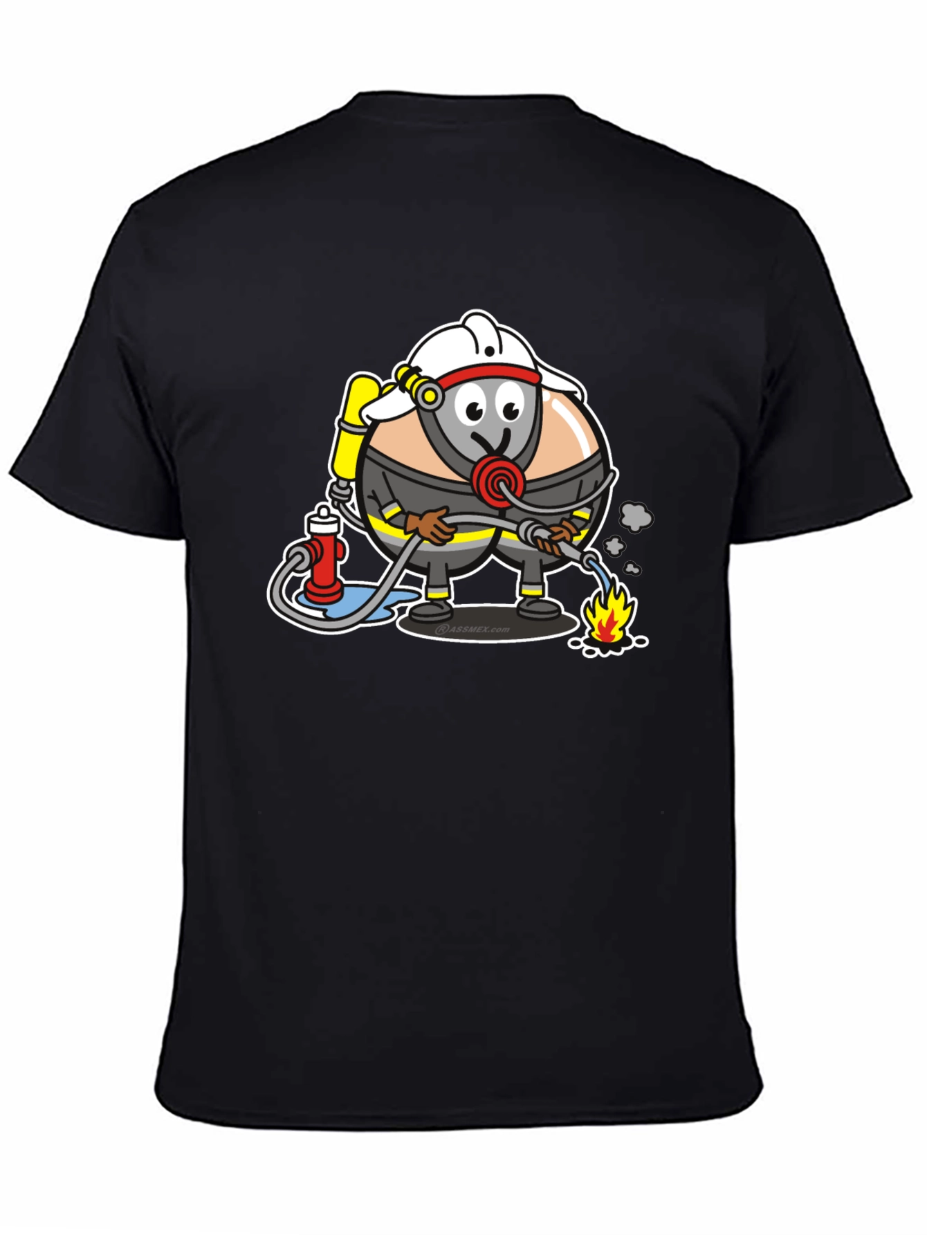 Cartoon Firefighter T-Shirt