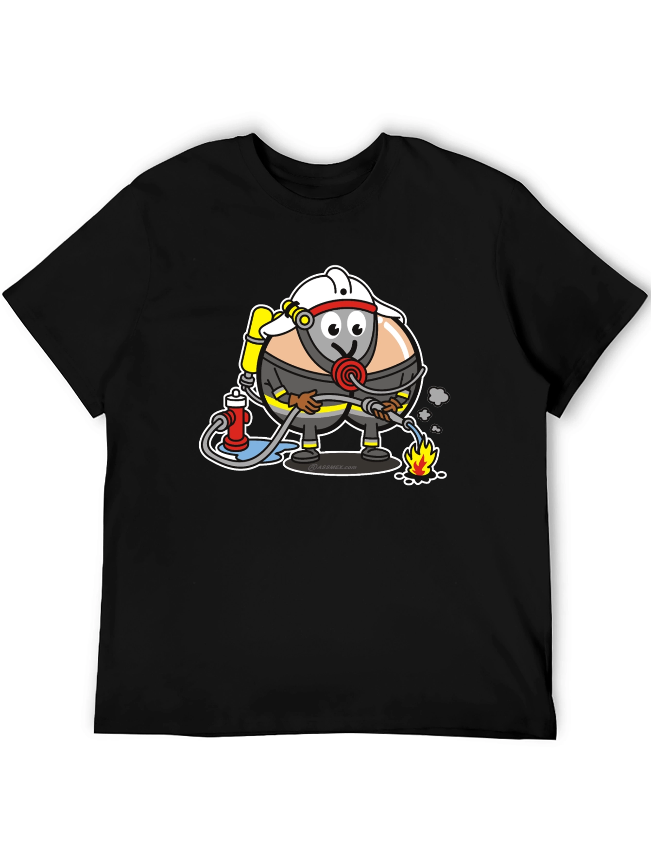 Cartoon Firefighter T-Shirt