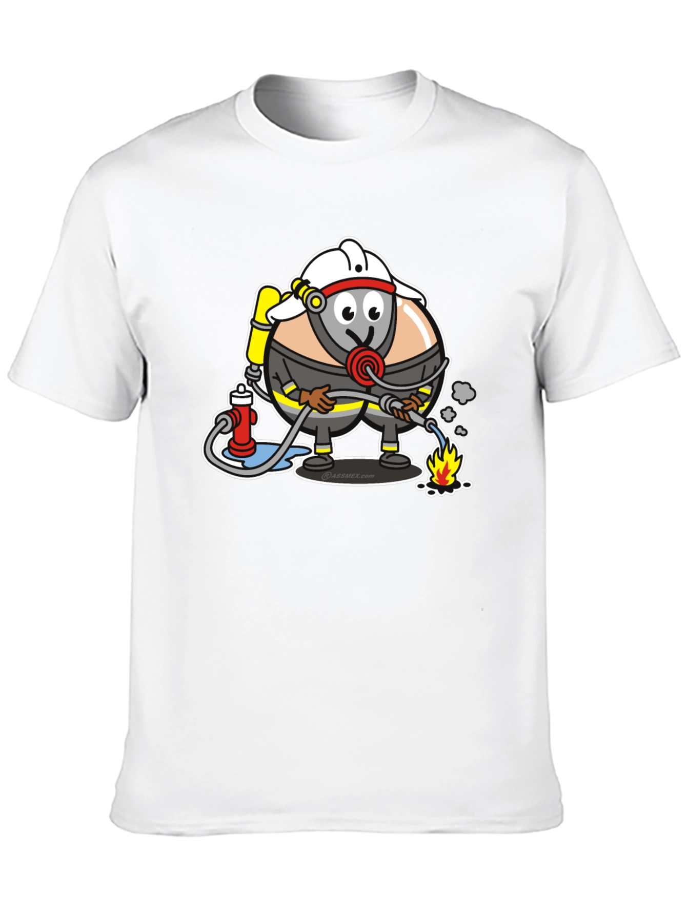 Cartoon Firefighter T-Shirt