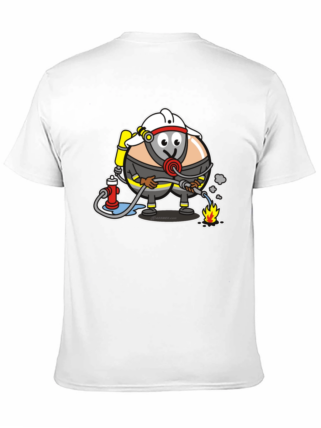 Cartoon Firefighter T-Shirt