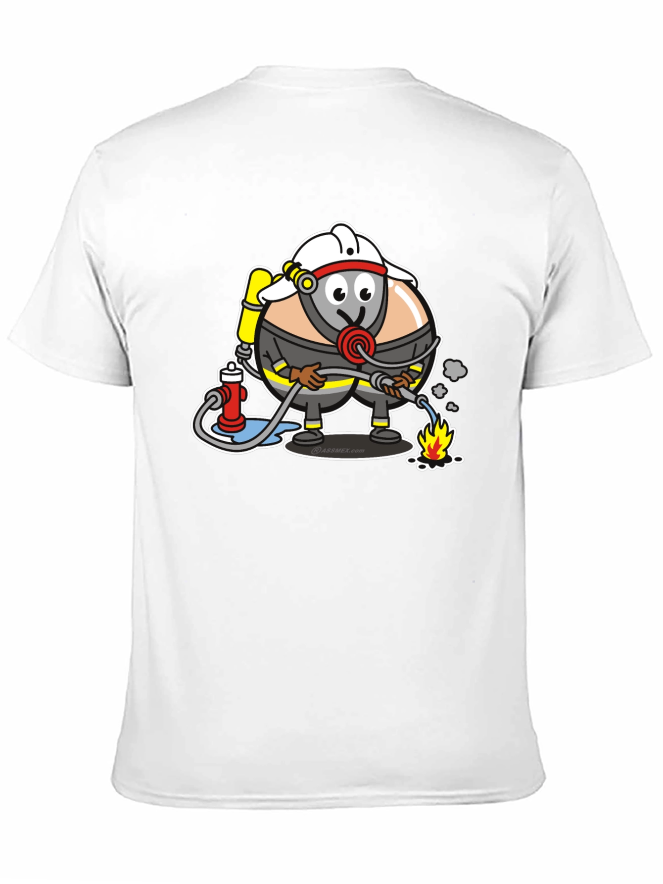Cartoon Firefighter T-Shirt