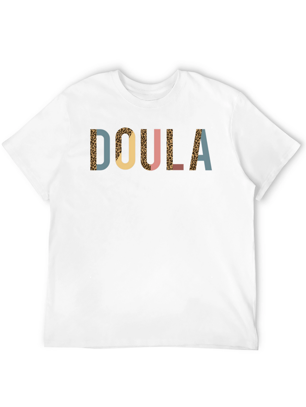 Doula Graphic T-Shirt - Leopard Print Design