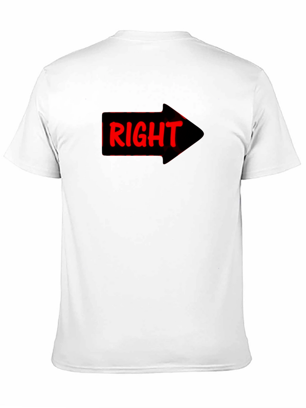 Right Arrow Novelty Graphic T-Shirt