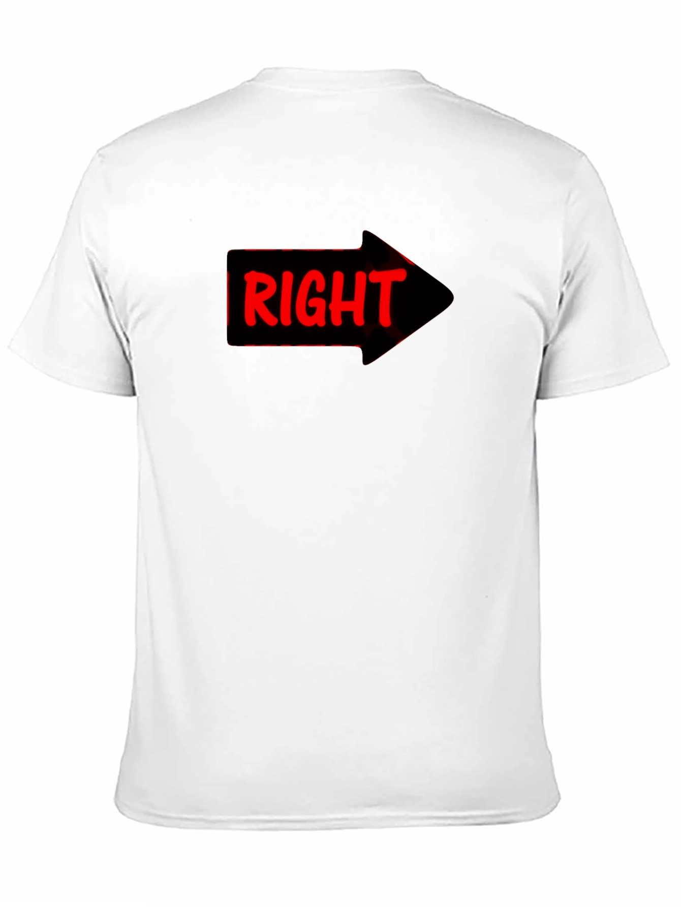 Right Arrow Novelty Graphic T-Shirt