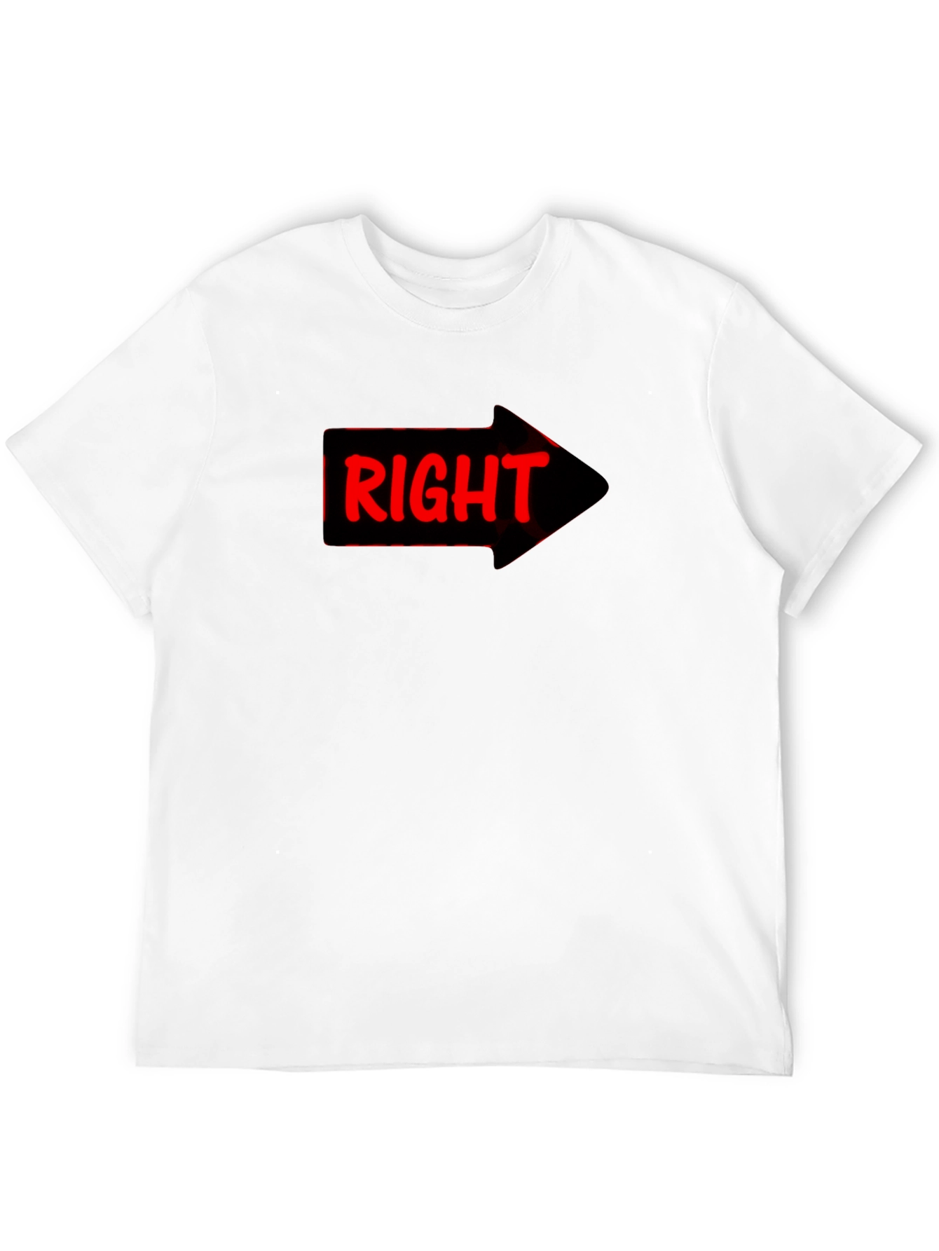 Right Arrow Novelty Graphic T-Shirt