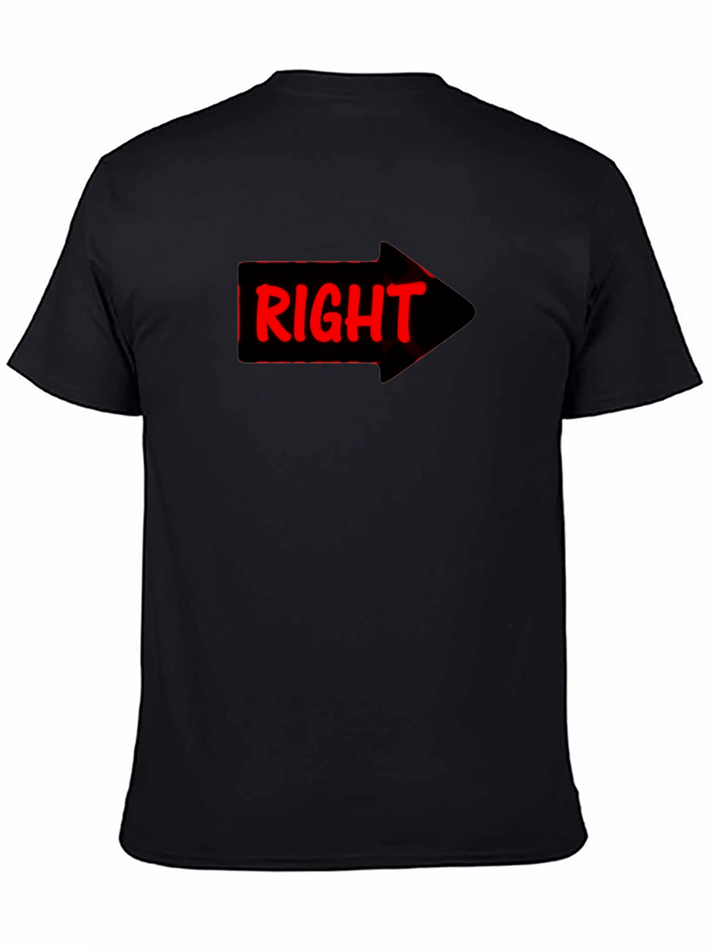 Right Arrow Novelty Graphic T-Shirt