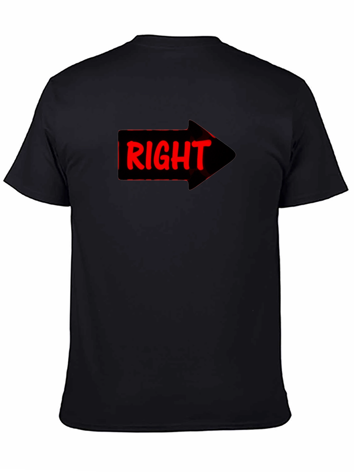 Right Arrow Novelty Graphic T-Shirt