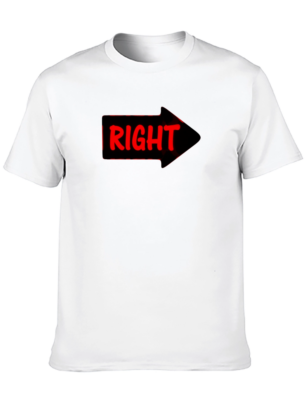 Right Arrow Novelty Graphic T-Shirt