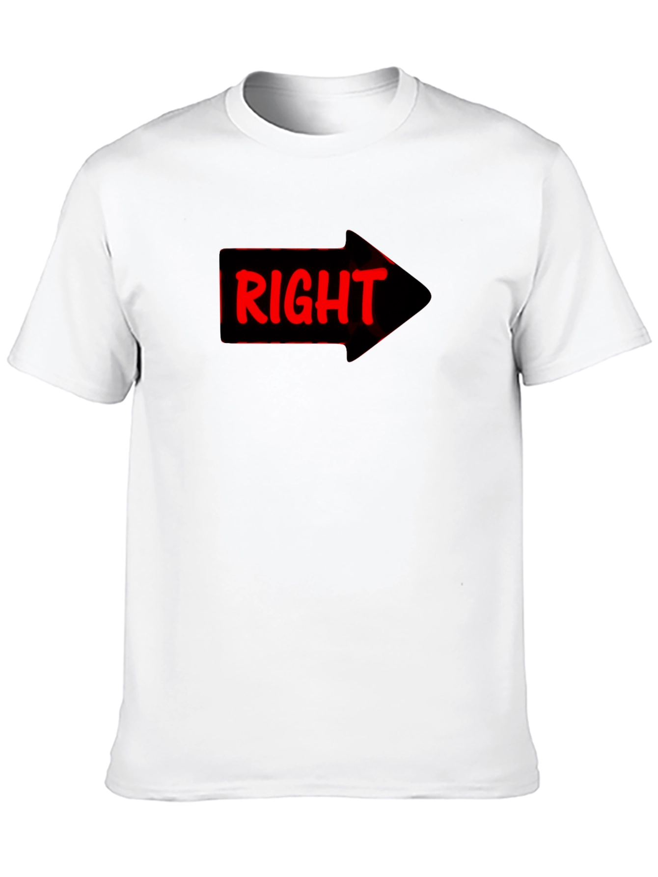 Right Arrow Novelty Graphic T-Shirt