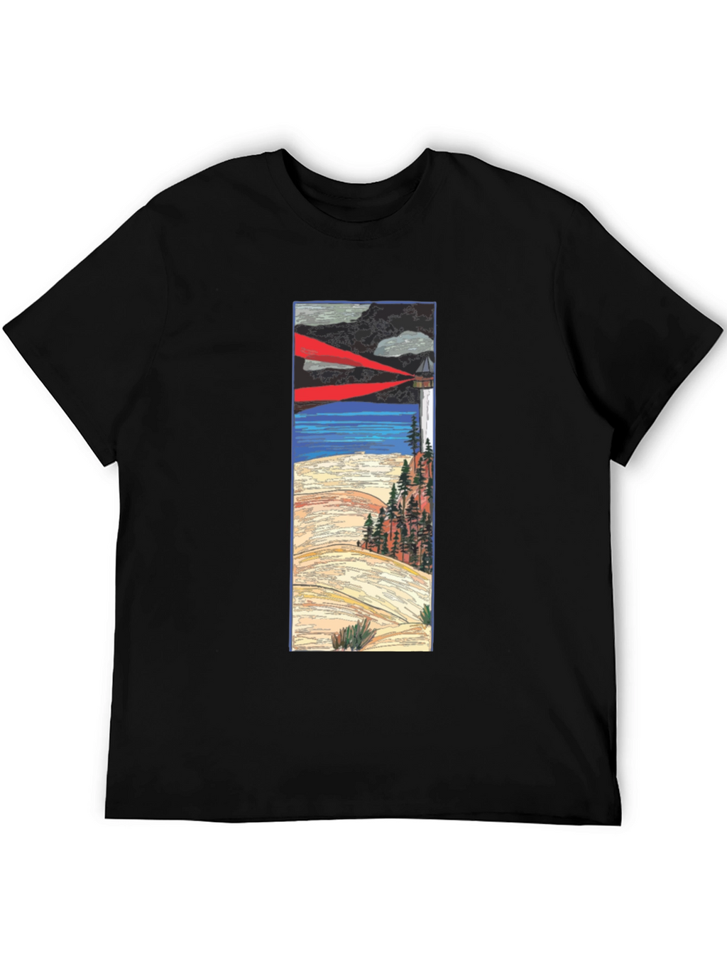 Lighthouse Graphic Tee - Coastal Style