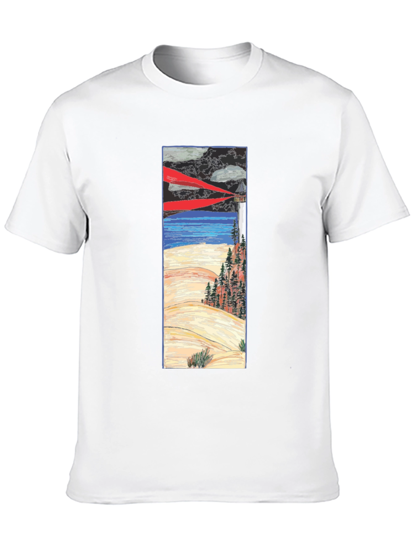 Lighthouse Graphic Tee - Coastal Style