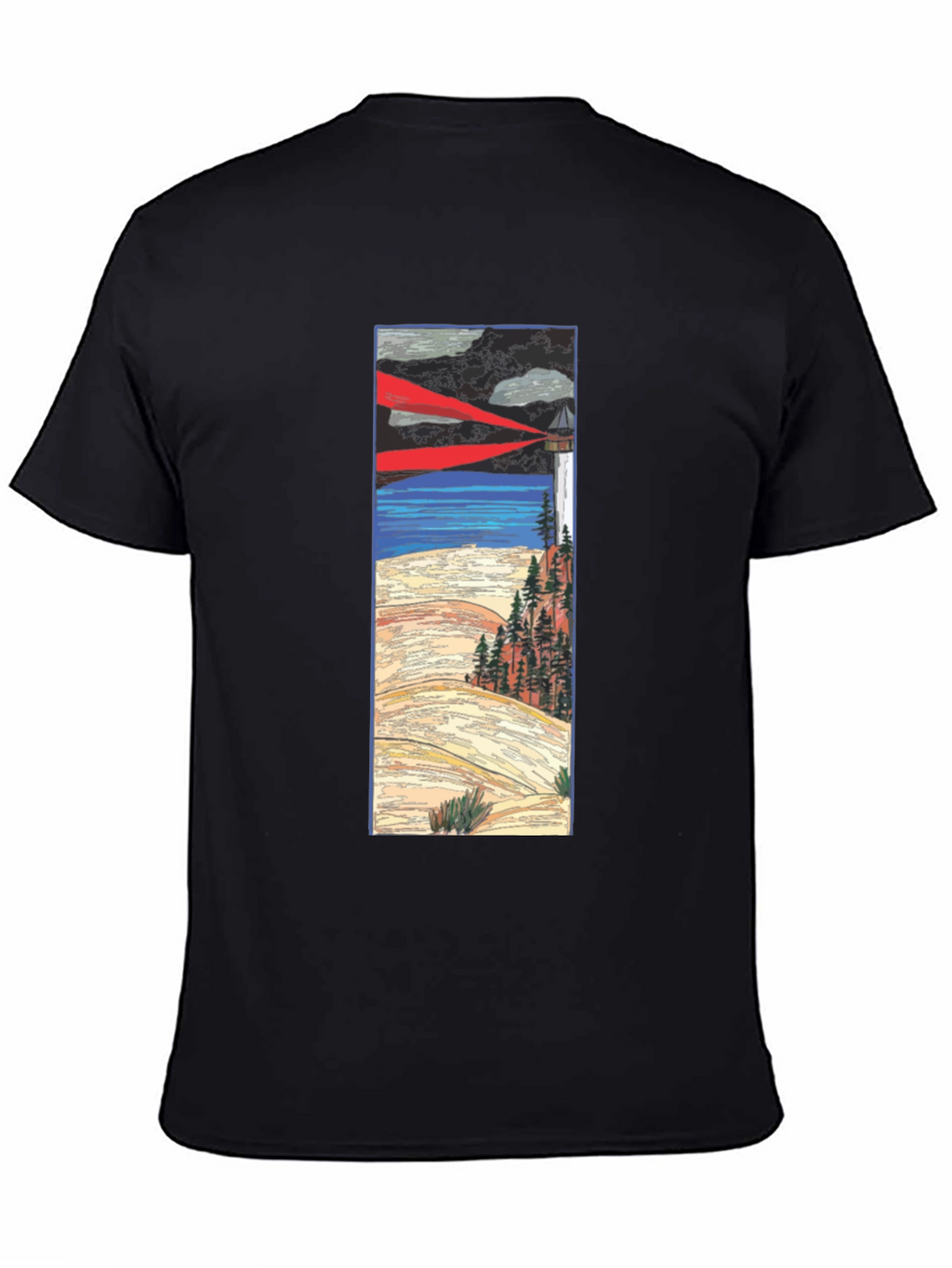 Lighthouse Graphic Tee - Coastal Style
