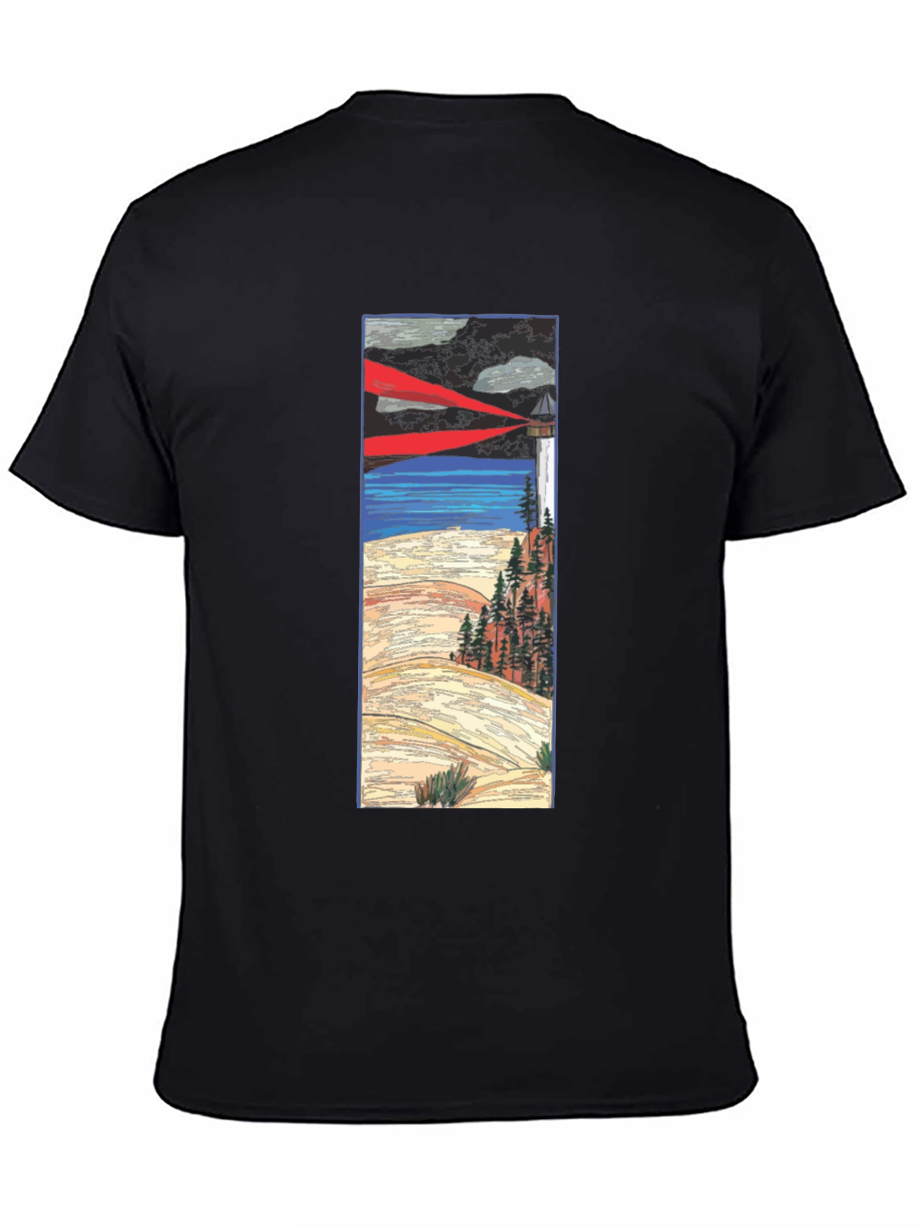 Lighthouse Graphic Tee - Coastal Style