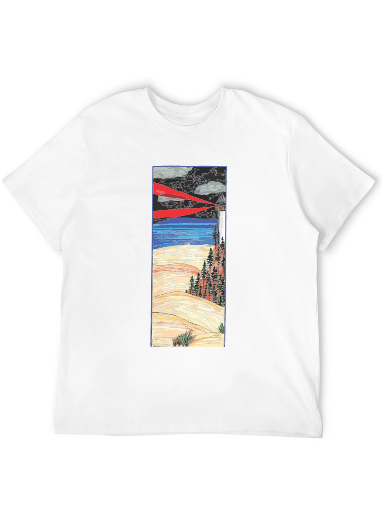 Lighthouse Graphic Tee - Coastal Style