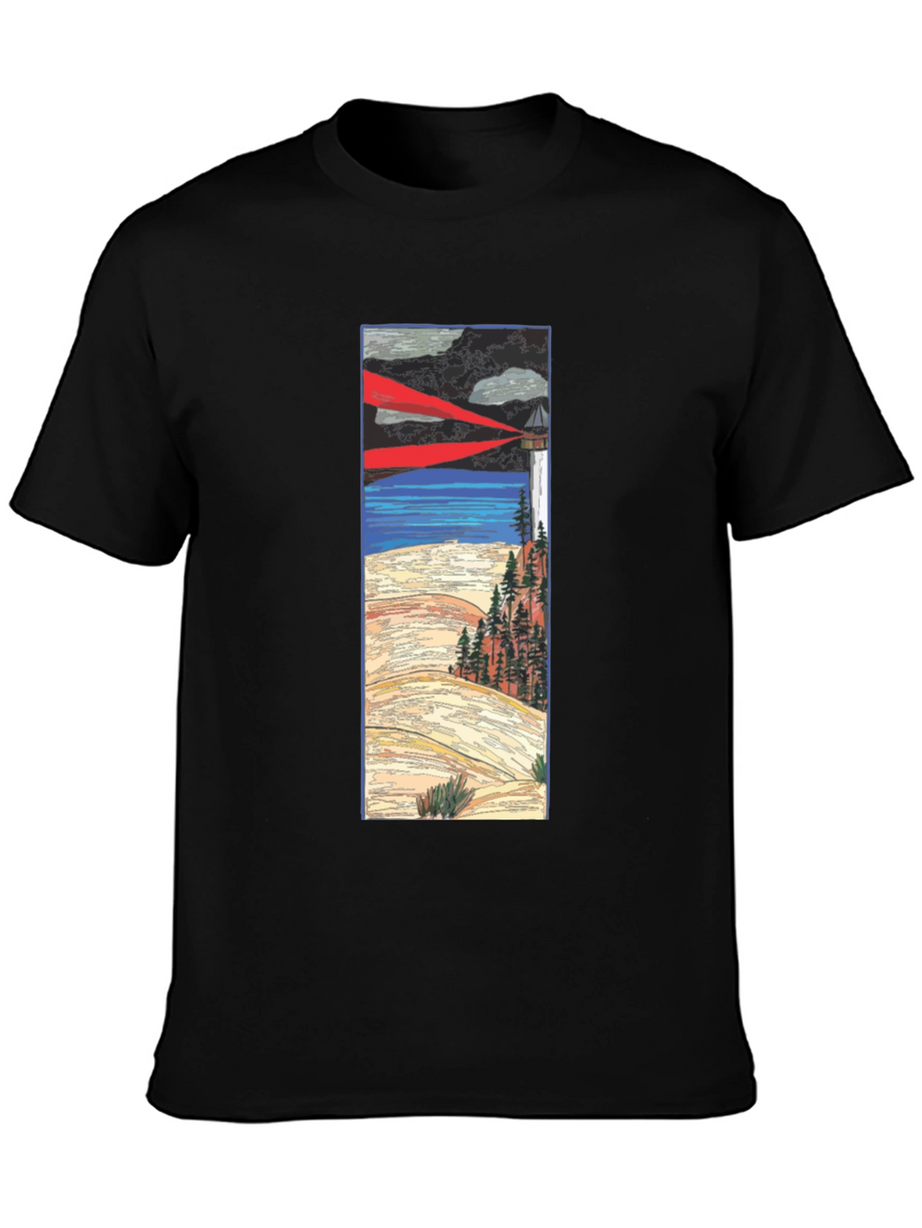 Lighthouse Graphic Tee - Coastal Style
