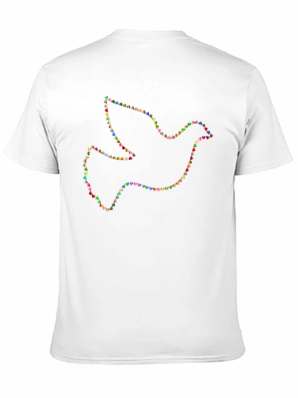 Dove Heart Graphic T-Shirt - Black