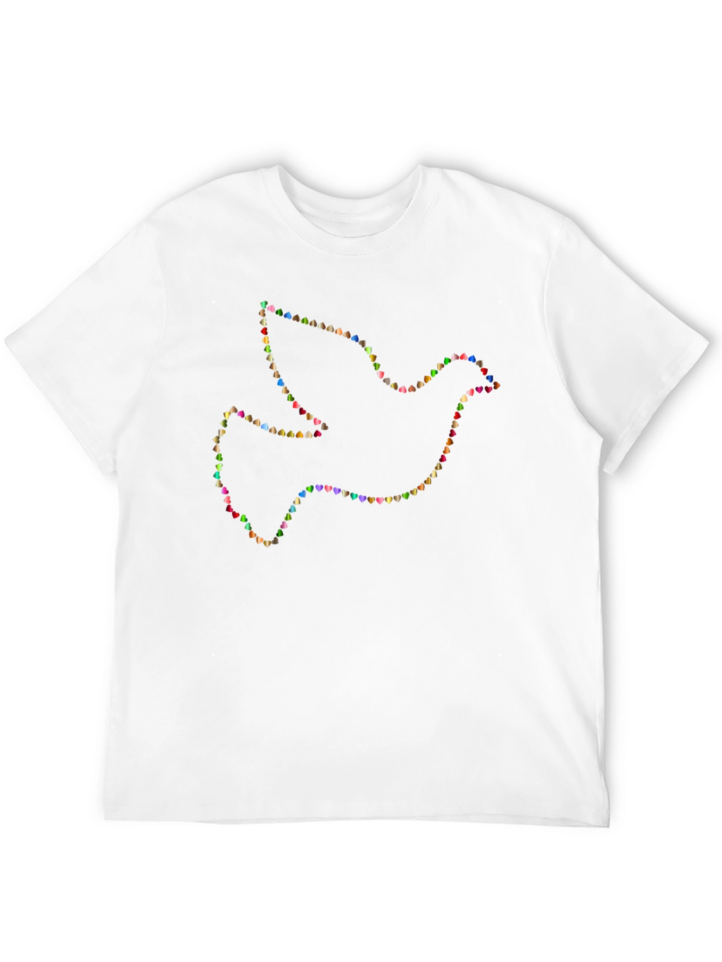 Dove Heart Graphic T-Shirt - Black