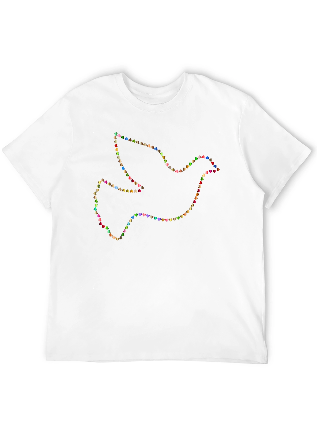 Dove Heart Graphic T-Shirt - Black