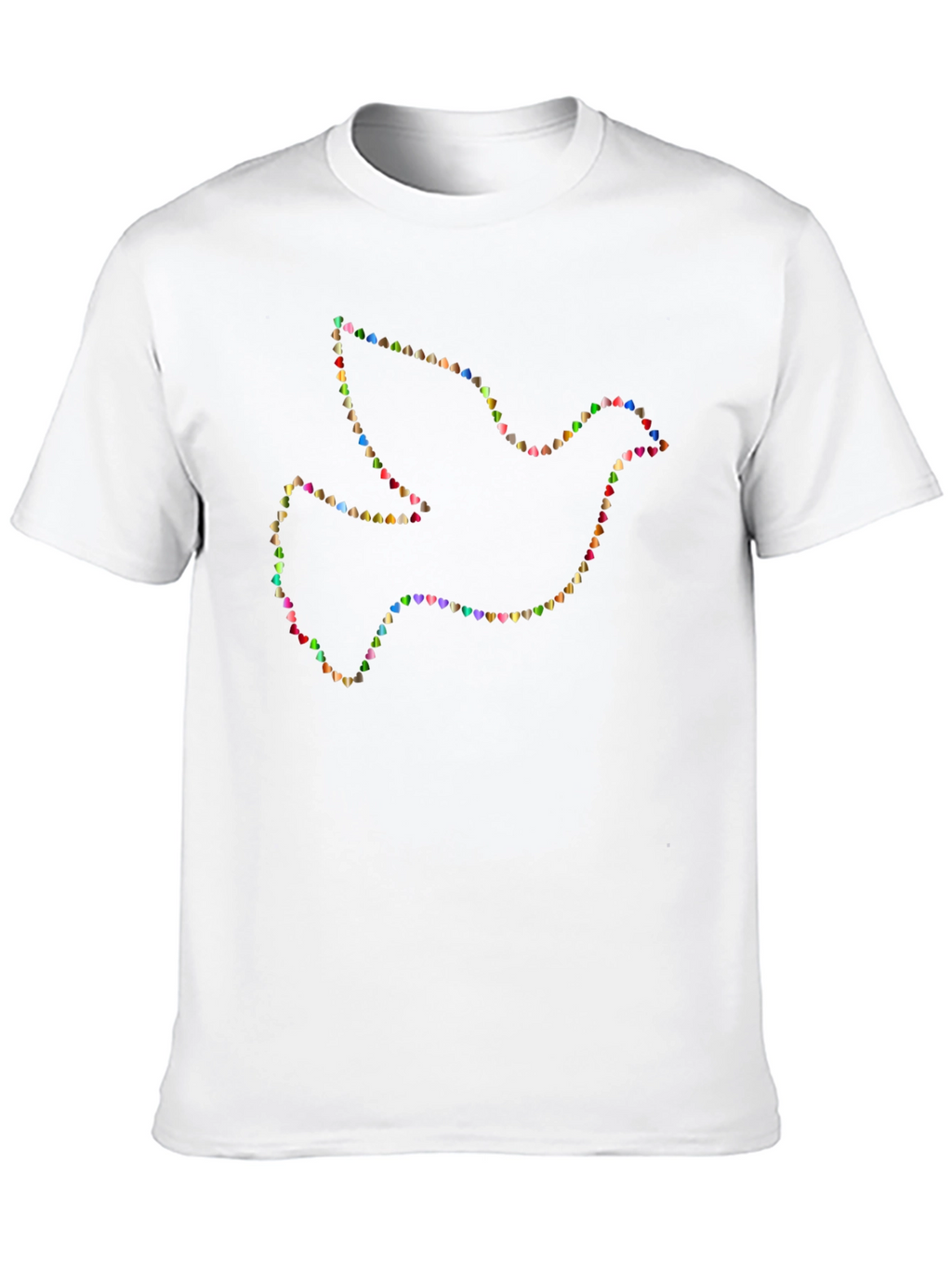 Dove Heart Graphic T-Shirt - Black