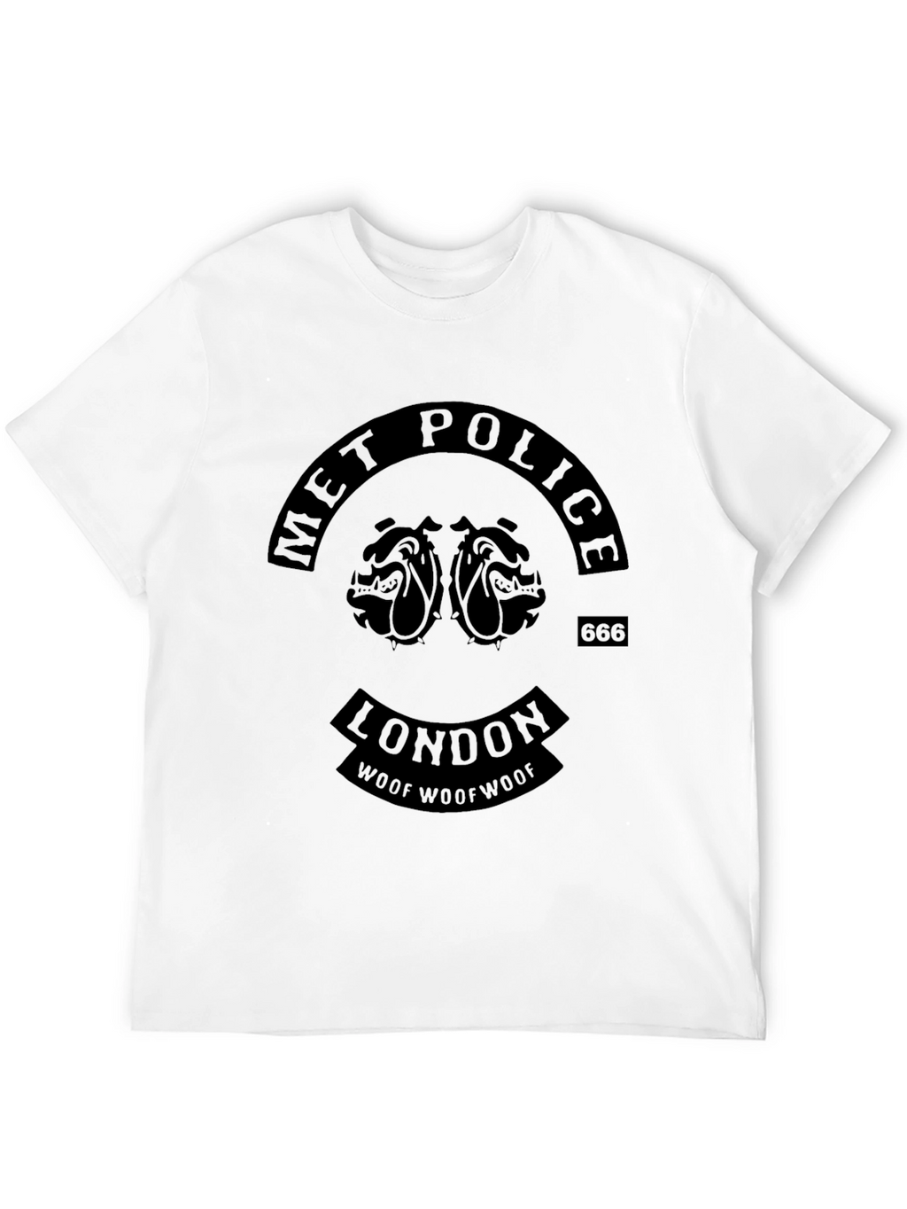 Met Police London Bulldog Graphic Black T-Shirt