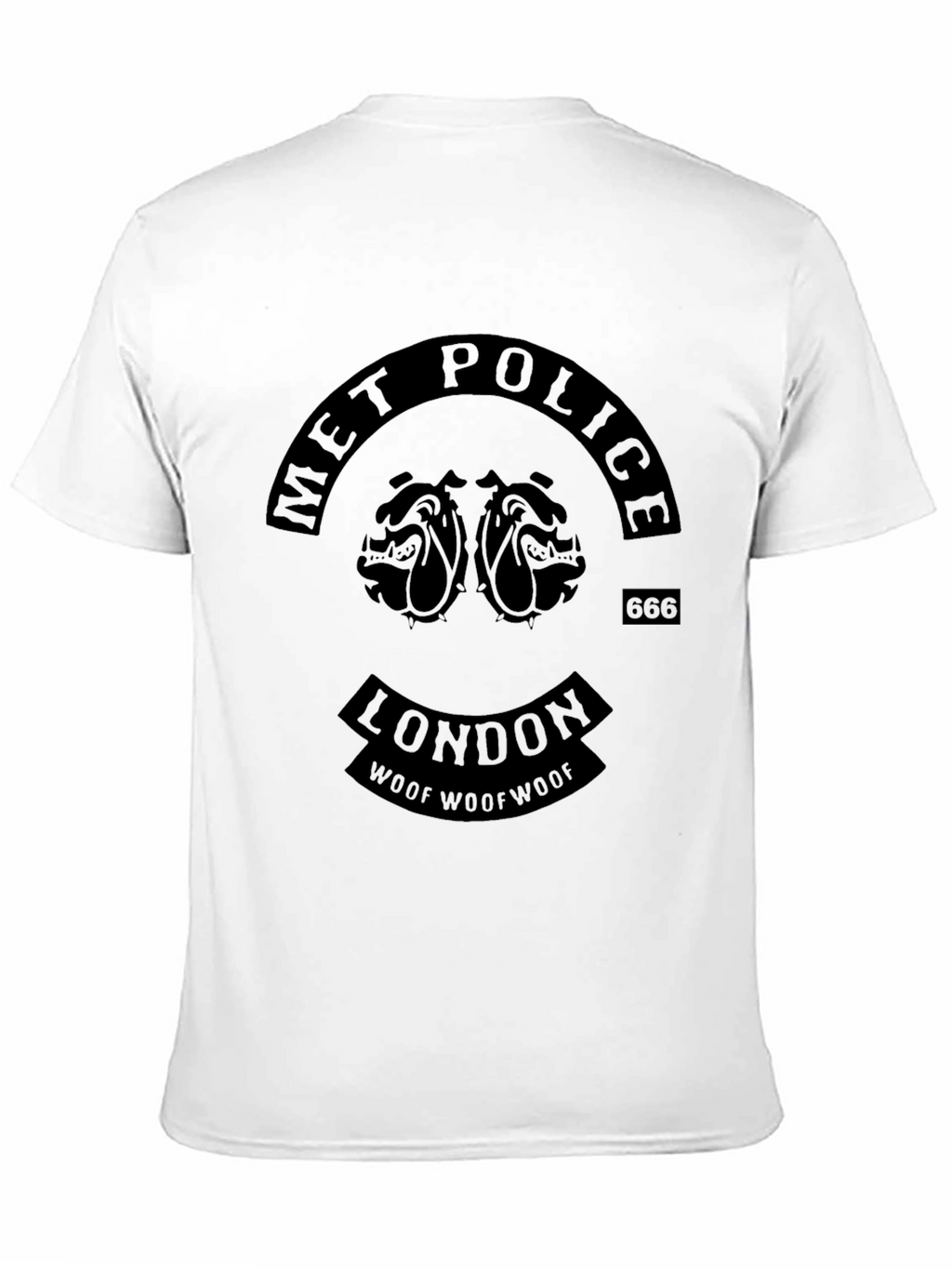 Met Police London Bulldog Graphic Black T-Shirt