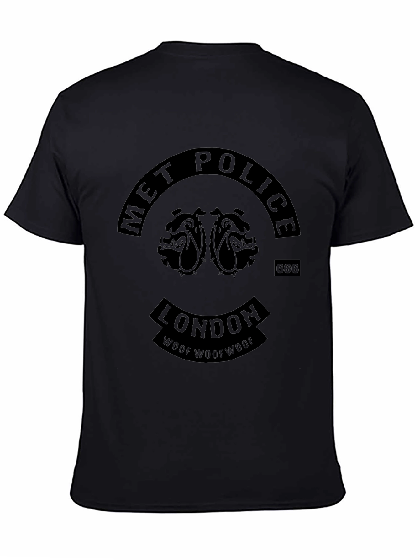 Met Police London Bulldog Graphic Black T-Shirt