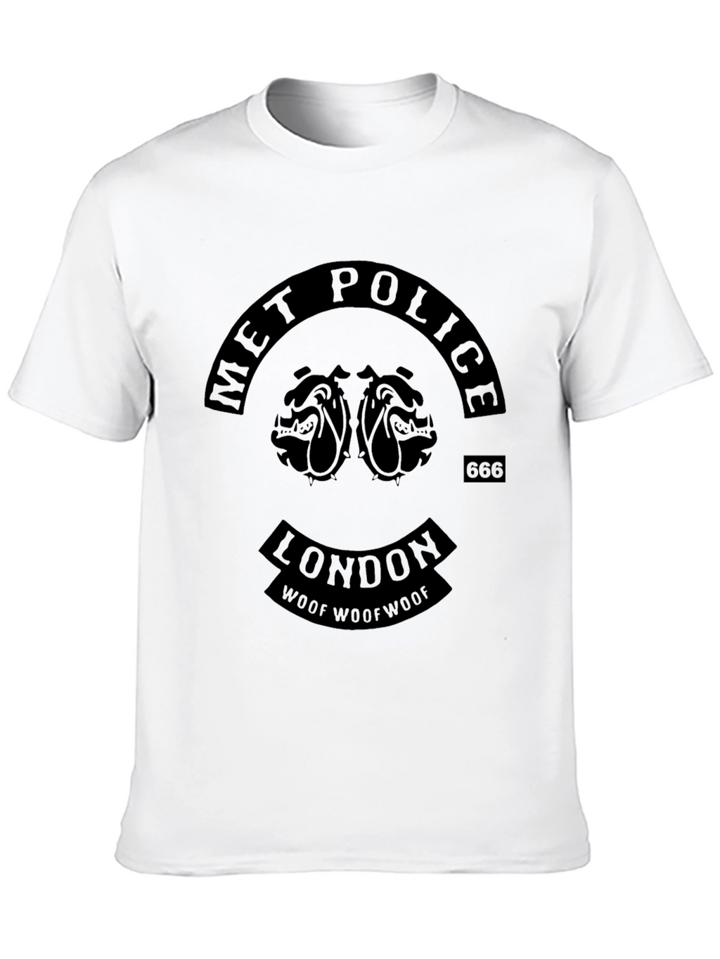 Met Police London Bulldog Graphic Black T-Shirt