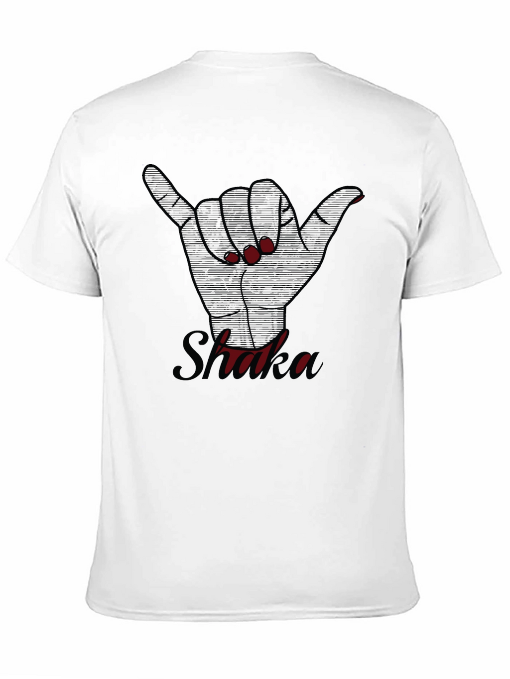 Shaka Hand Sign Graphic Tee - Casual Style