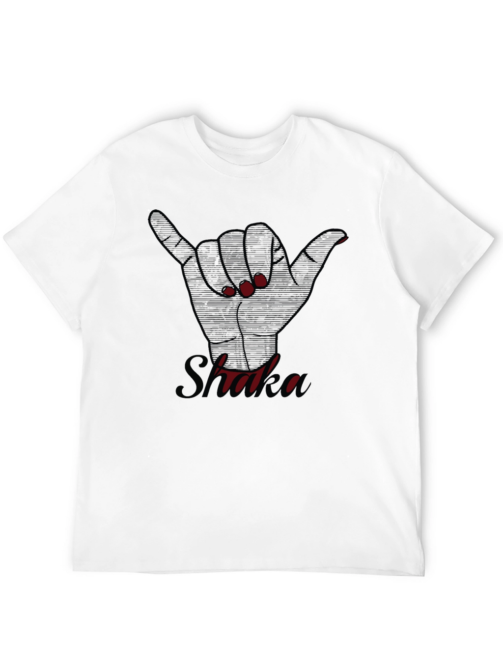 Shaka Hand Sign Graphic Tee - Casual Style