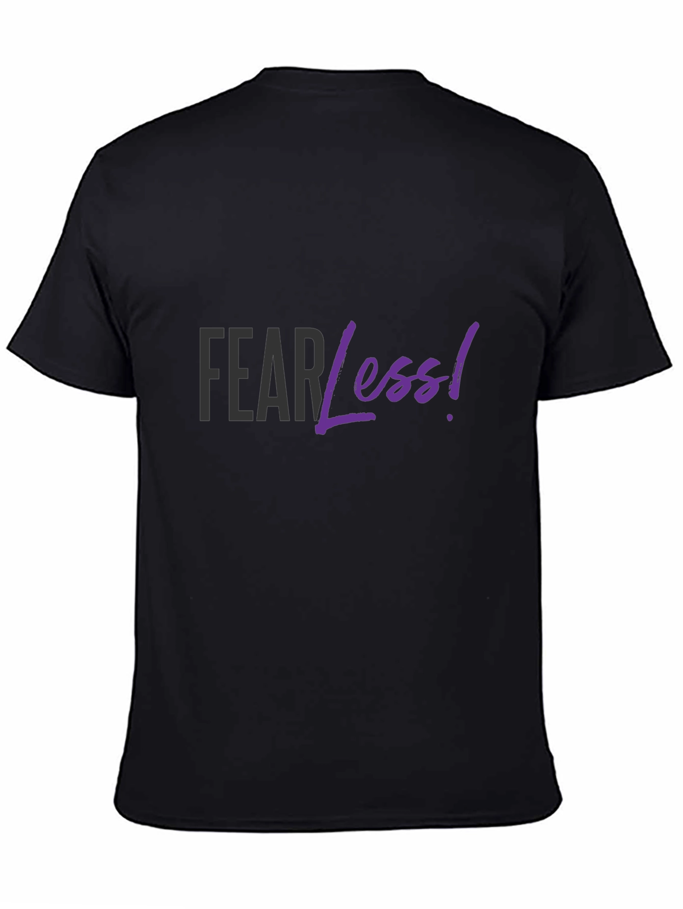 Fearless Graphic Tee - Black Short Sleeve Crew Neck T-Shirt