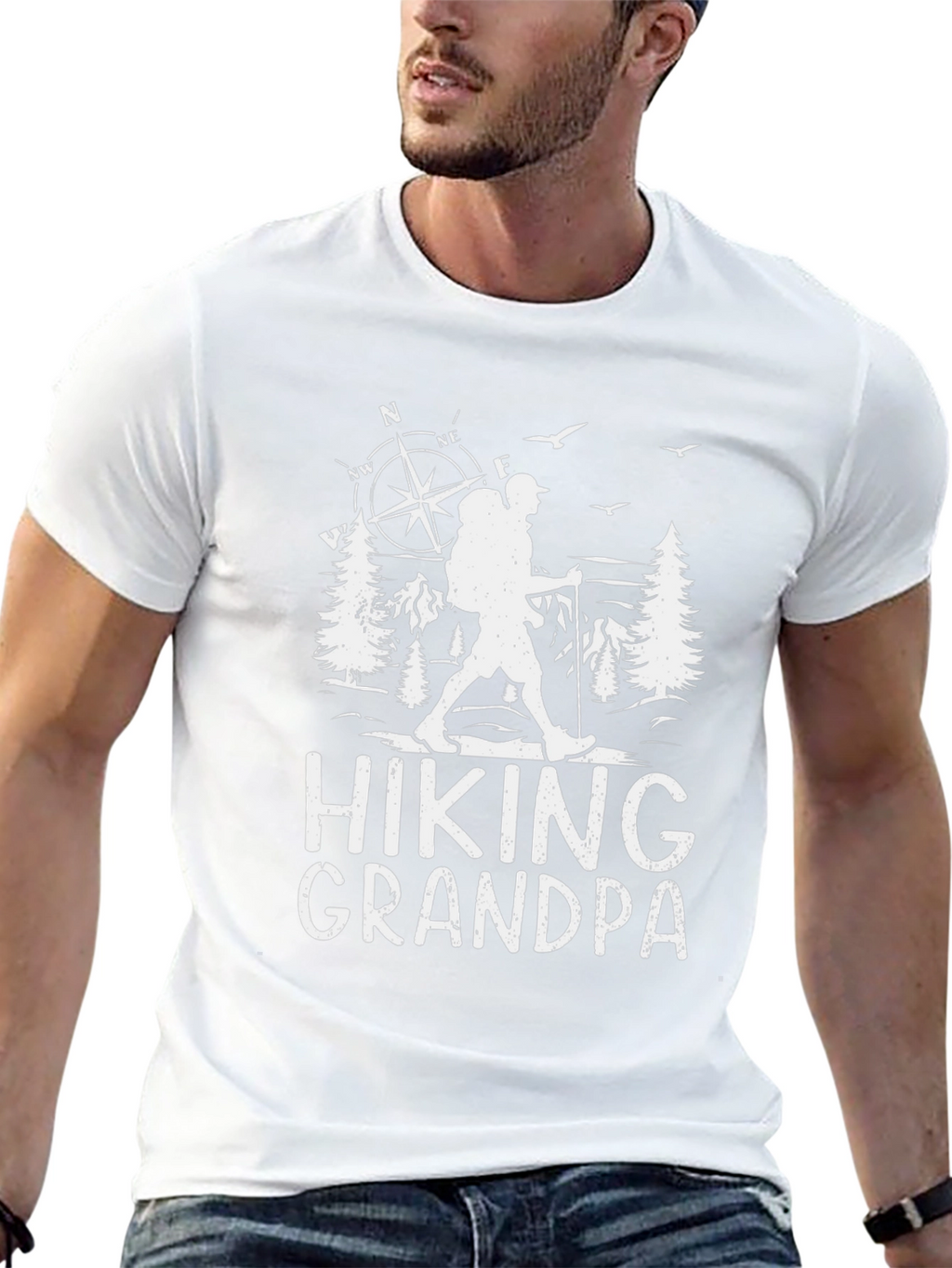 Hiking Grandpa T-Shirt - Adventure Awaits!