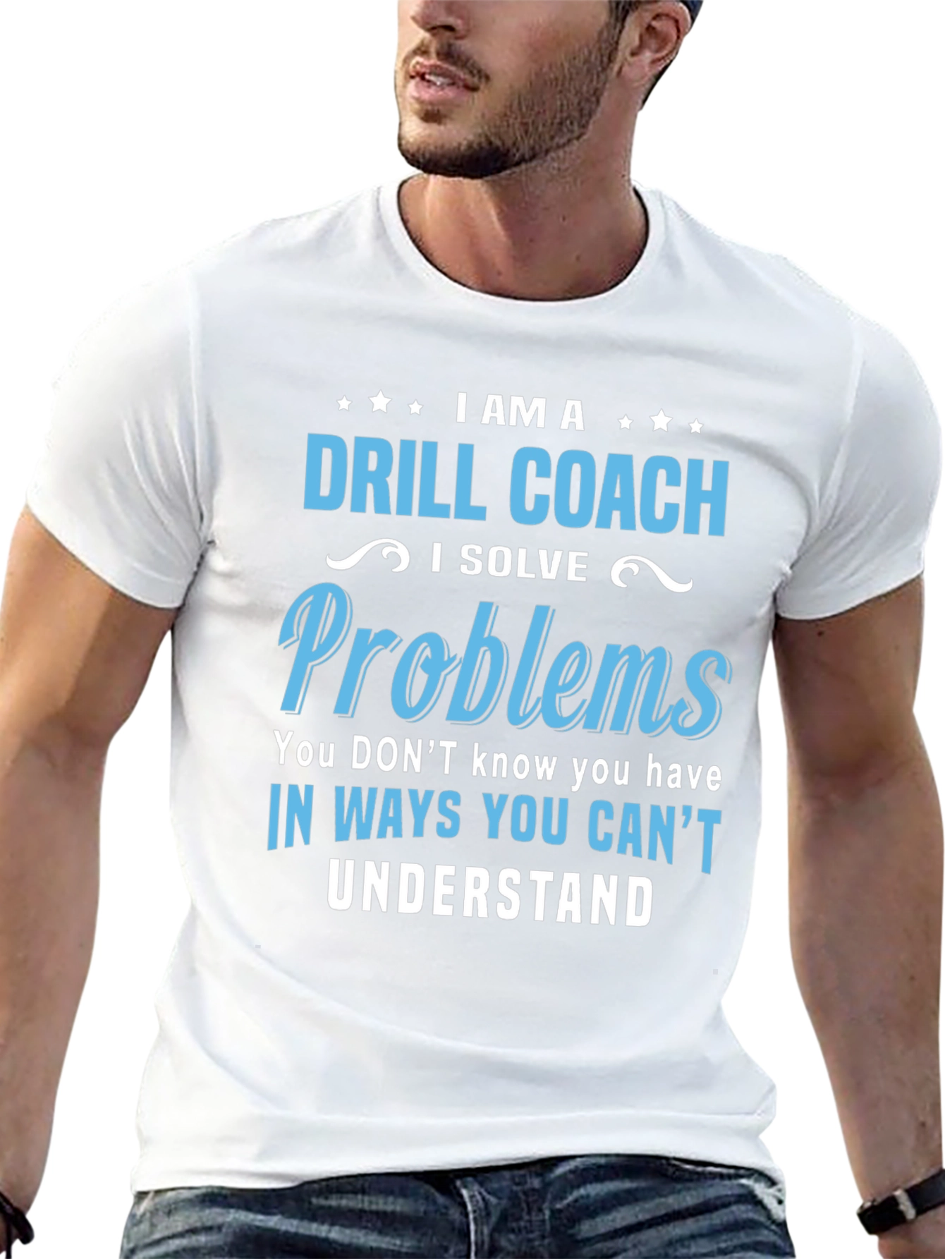 Drill Coach T-Shirt - Problem Solver Funny Tee