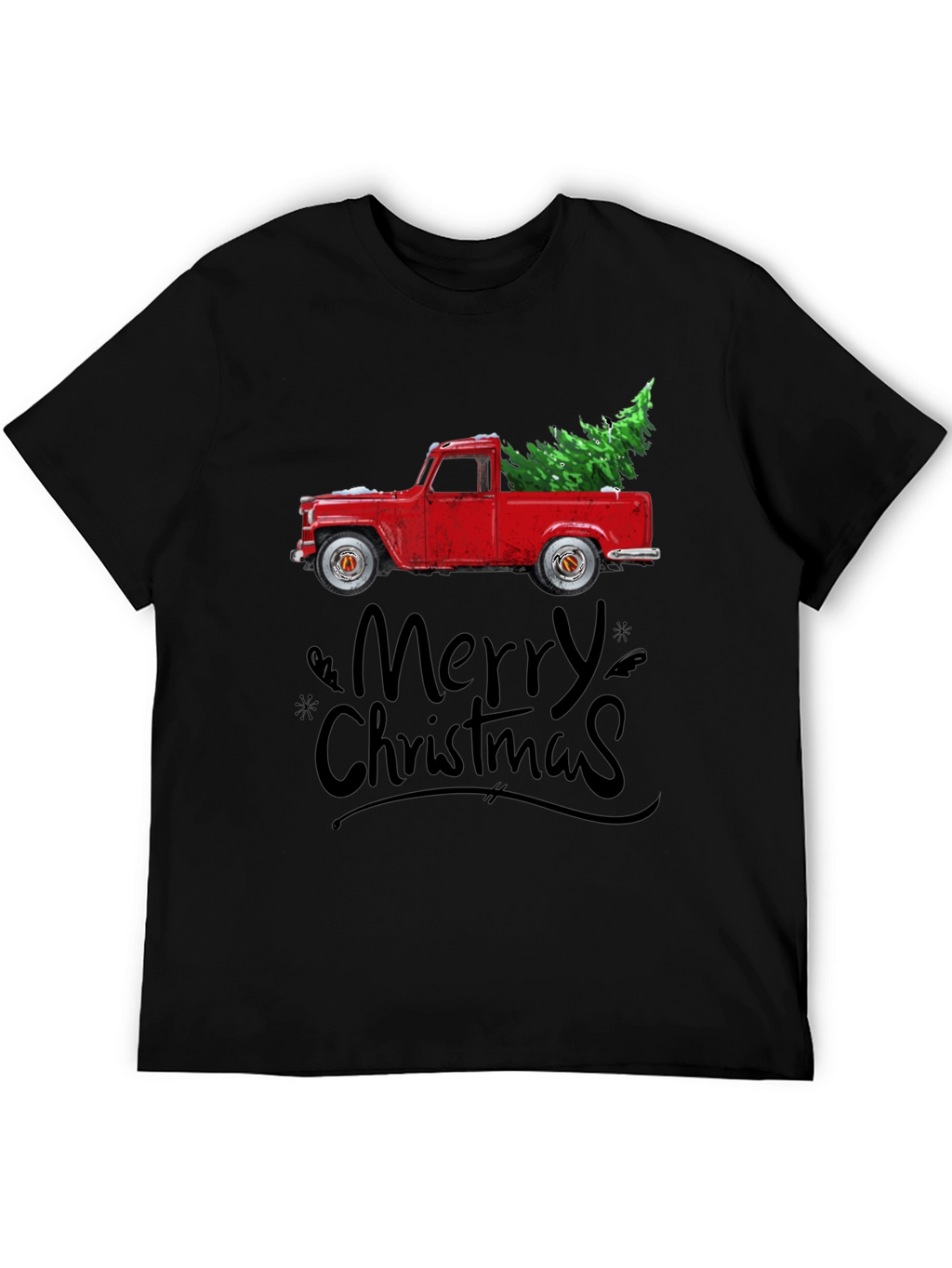 Merry Christmas Truck Graphic Tee