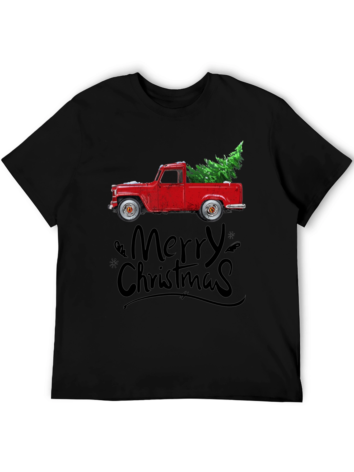 Merry Christmas Truck Graphic Tee