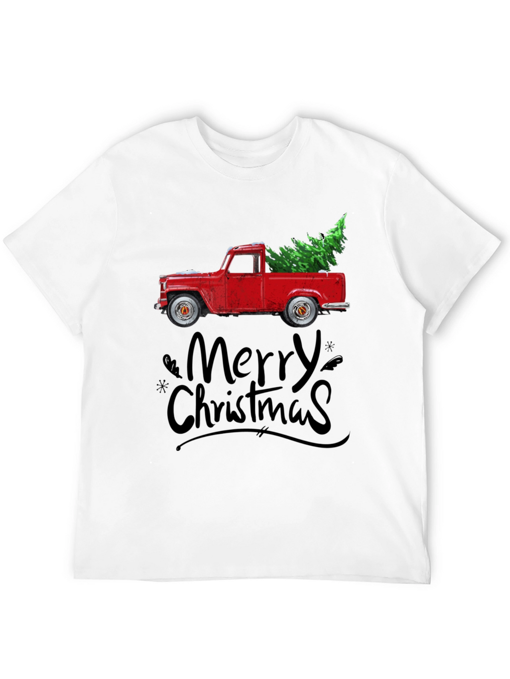 Merry Christmas Truck Graphic Tee