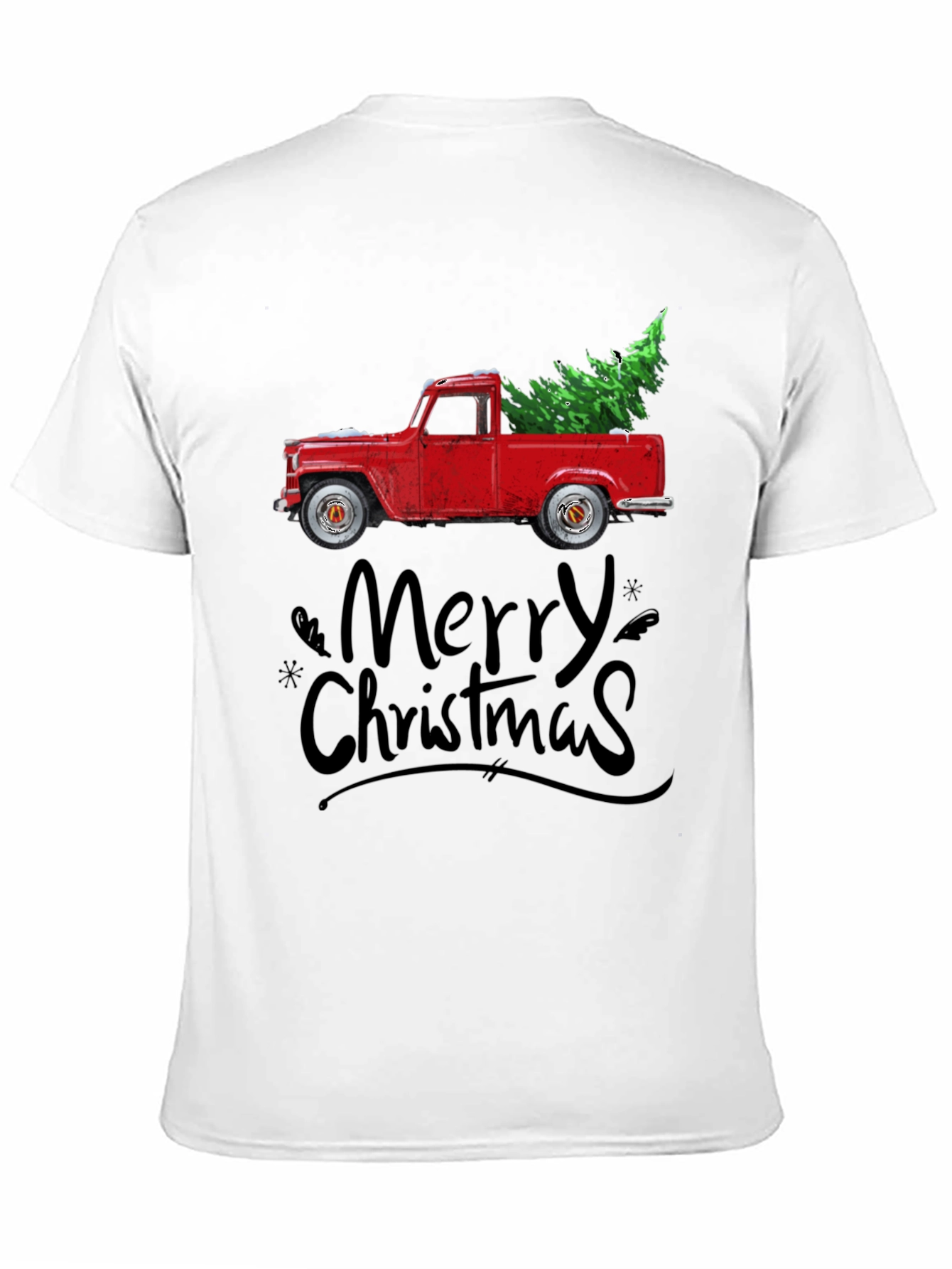 Merry Christmas Truck Graphic Tee