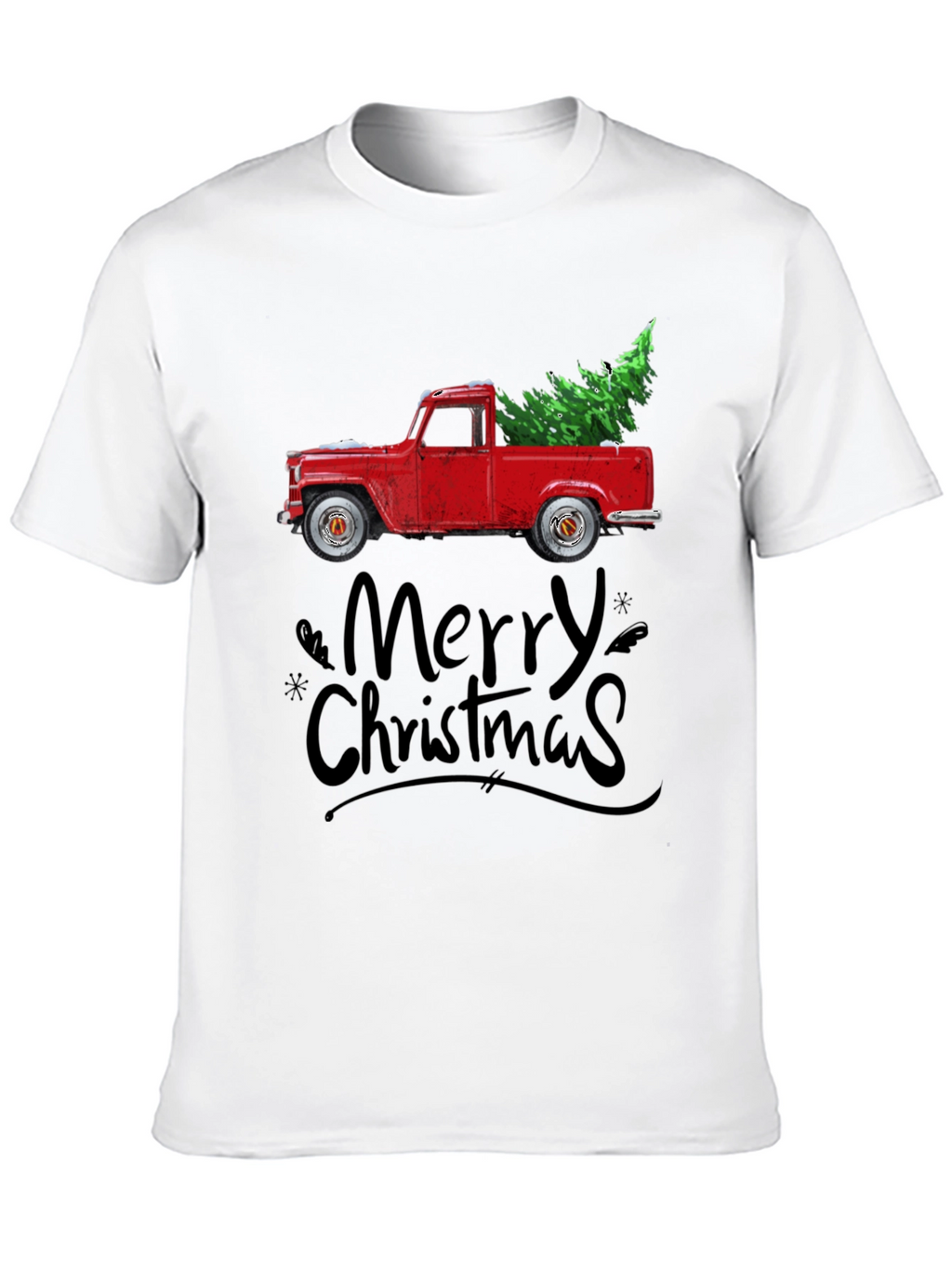 Merry Christmas Truck Graphic Tee