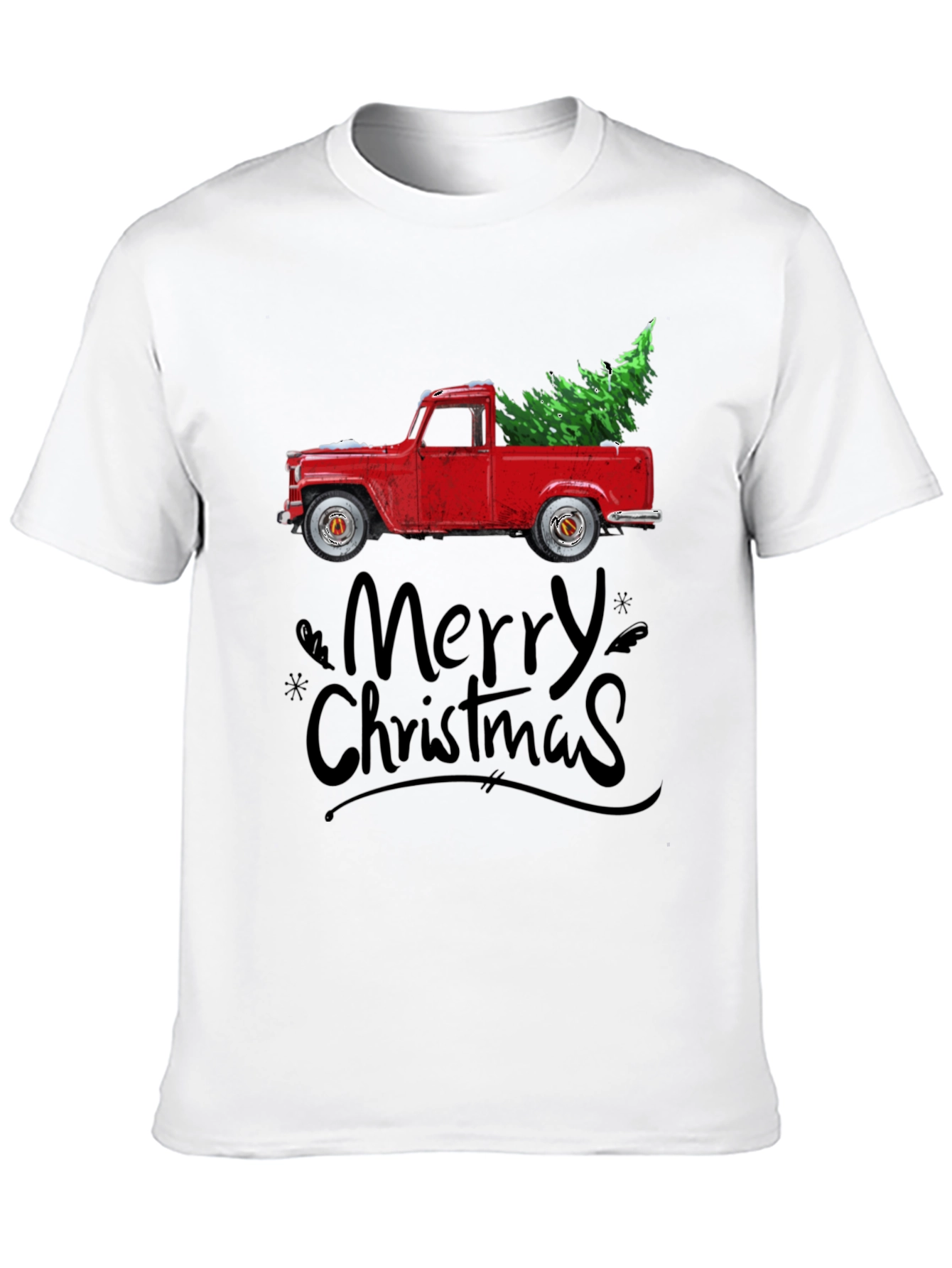 Merry Christmas Truck Graphic Tee