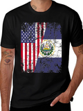 USA West Virginia Flag Graphic Tee