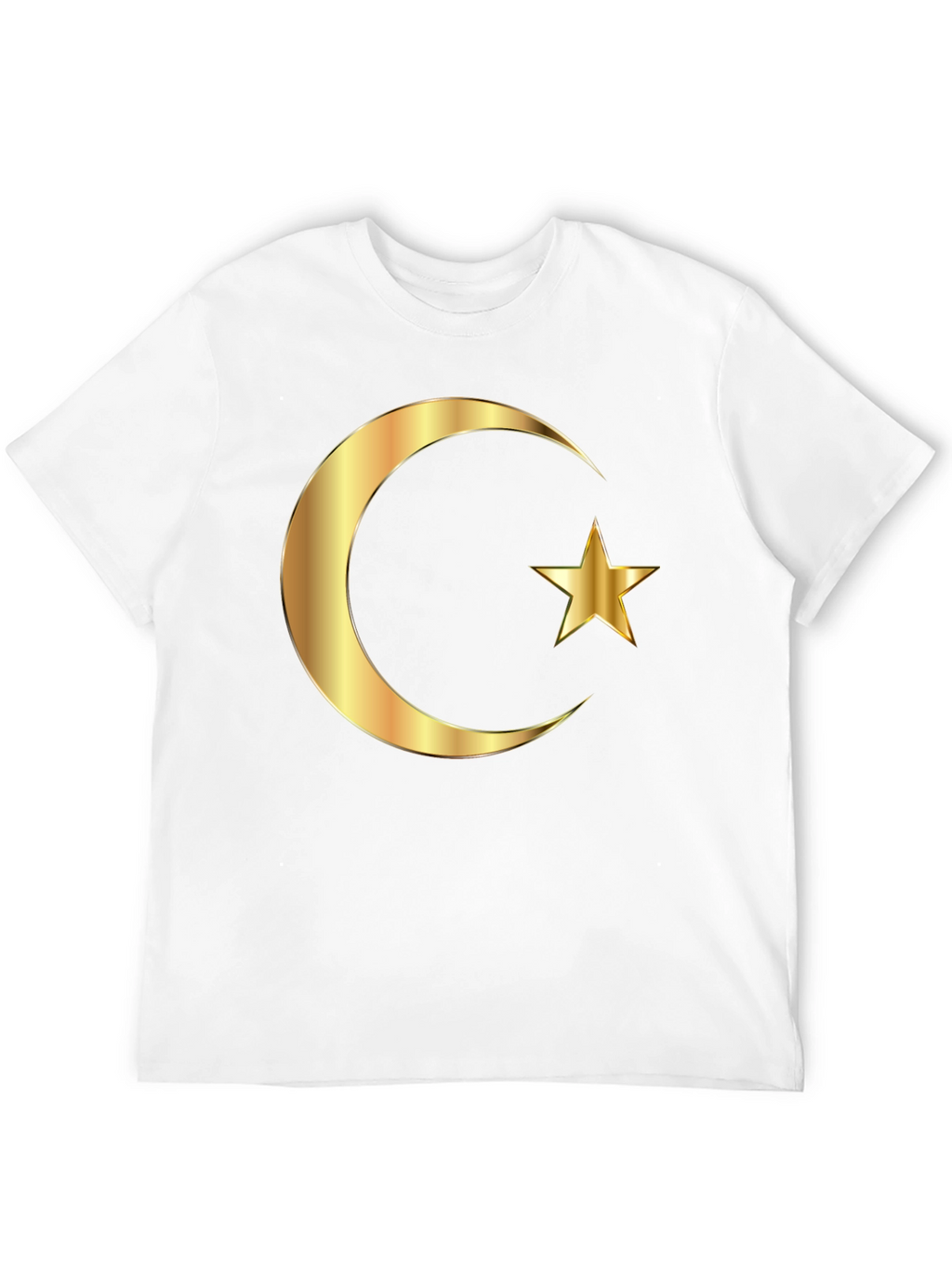 Islamic Crescent Star Graphic Tee - Black