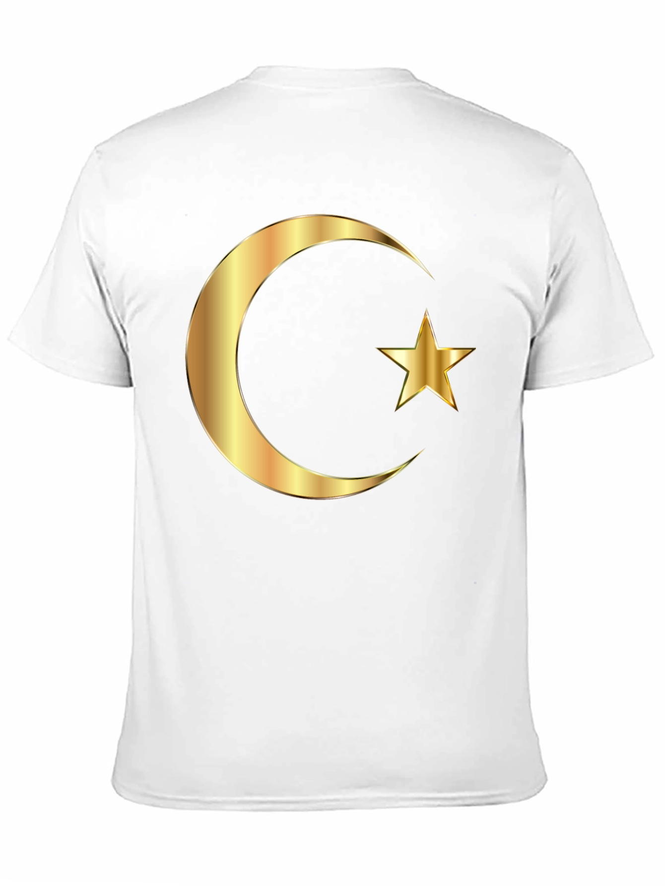 Islamic Crescent Star Graphic Tee - Black