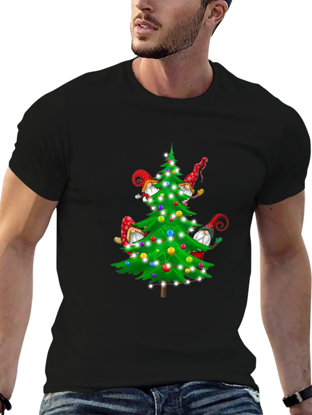 Christmas Tree Gnomes Graphic Tee
