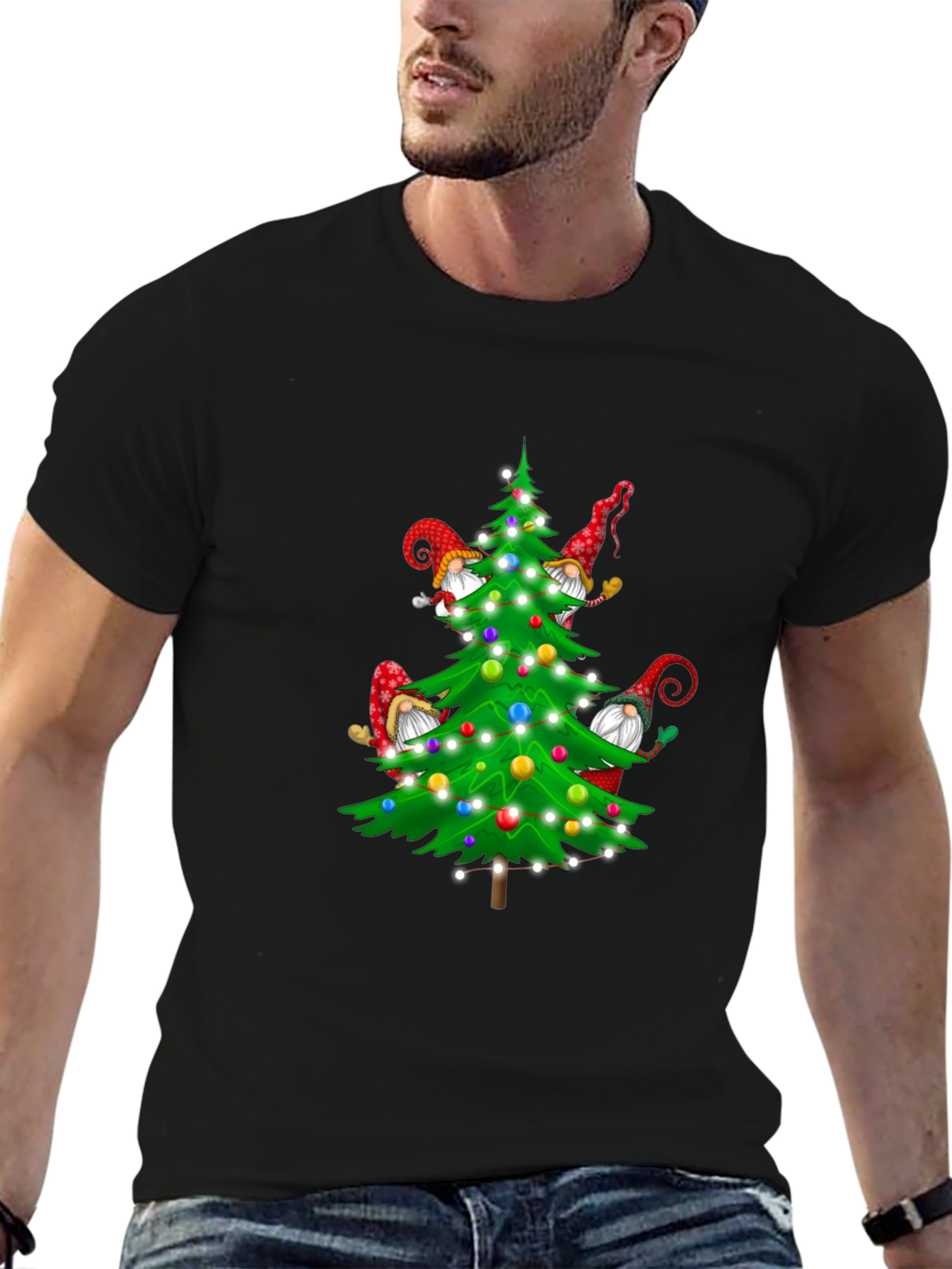 Christmas Tree Gnomes Graphic Tee