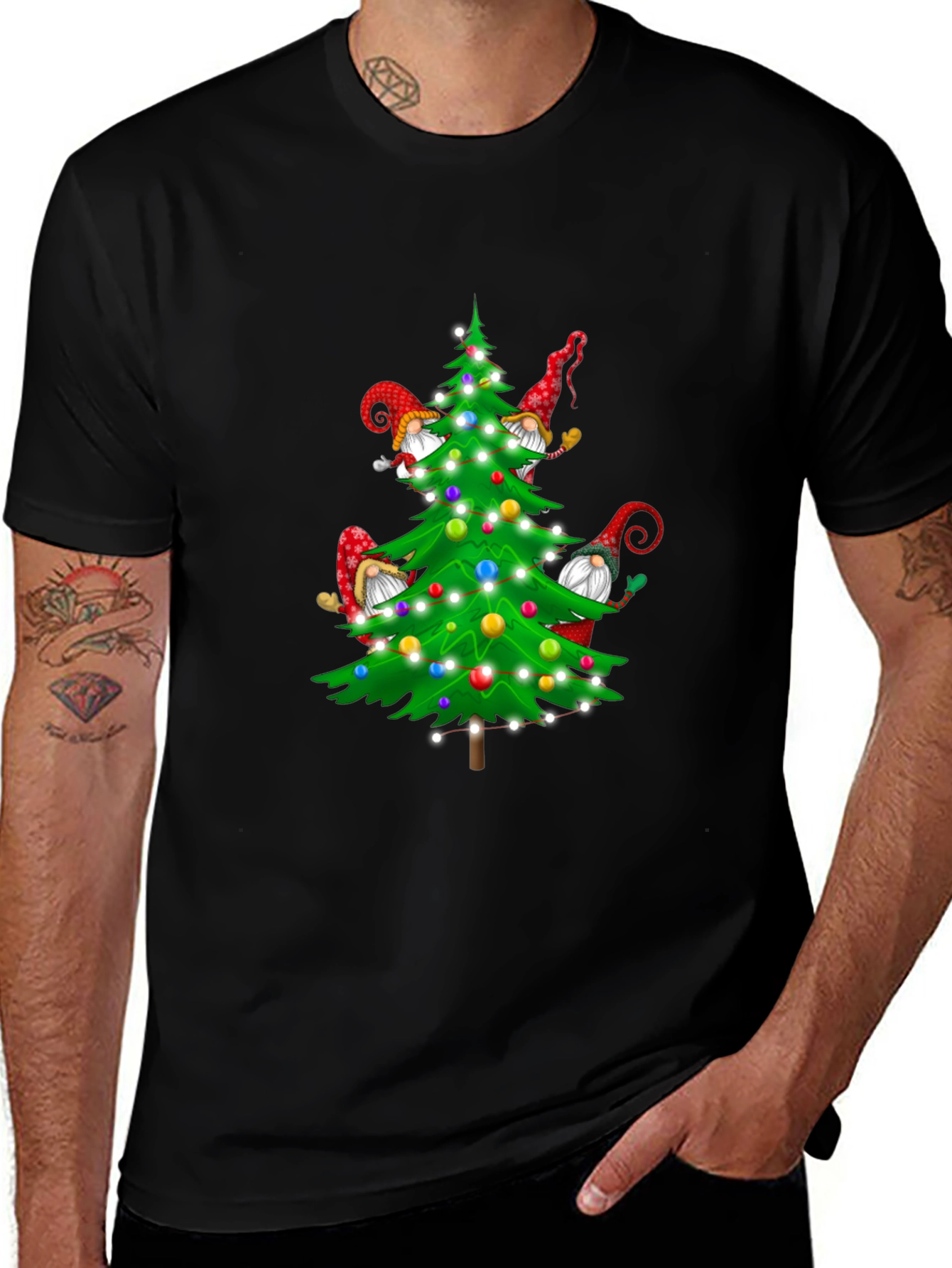 Christmas Tree Gnomes Graphic Tee