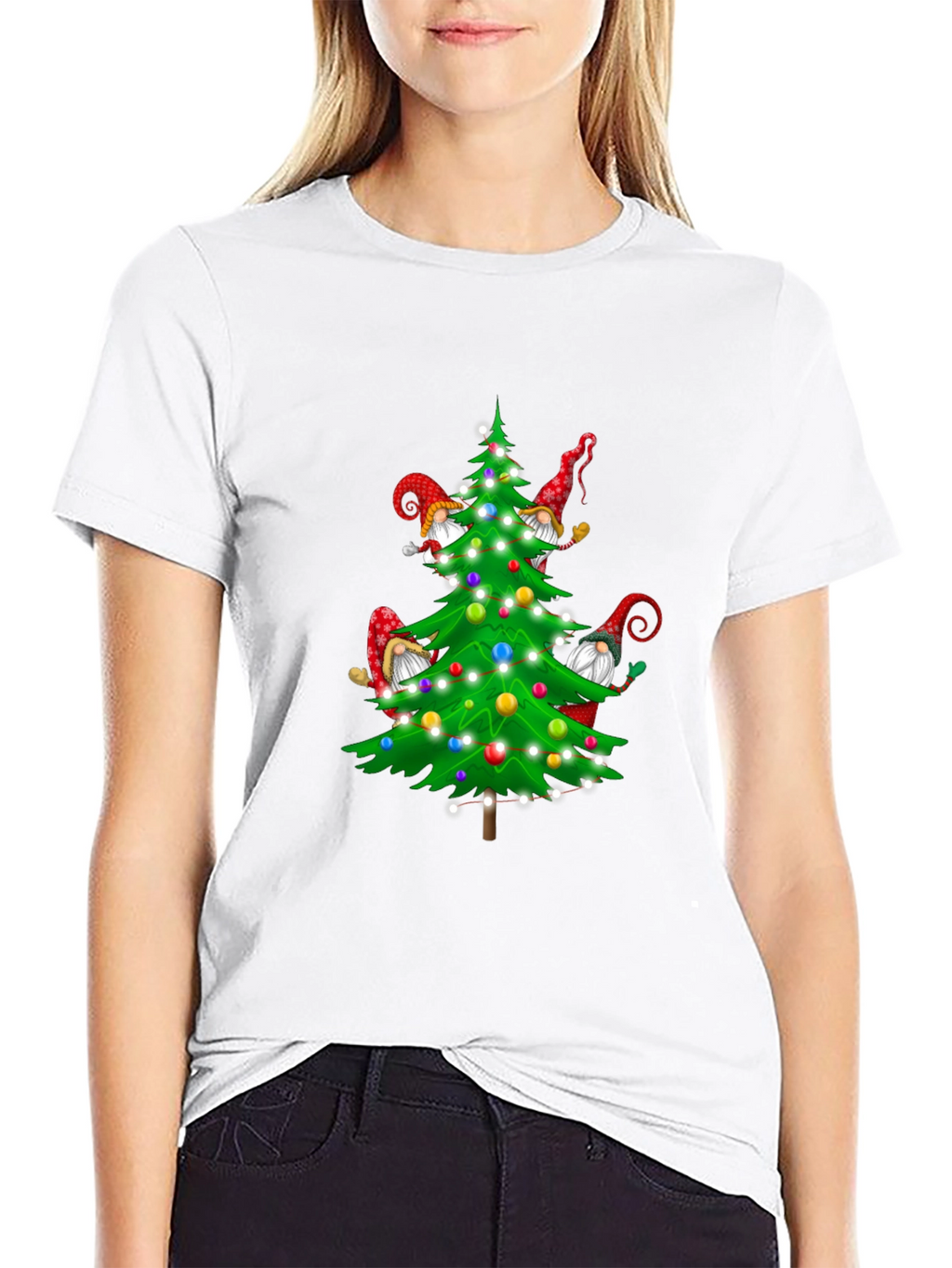 Christmas Tree Gnomes Graphic Tee
