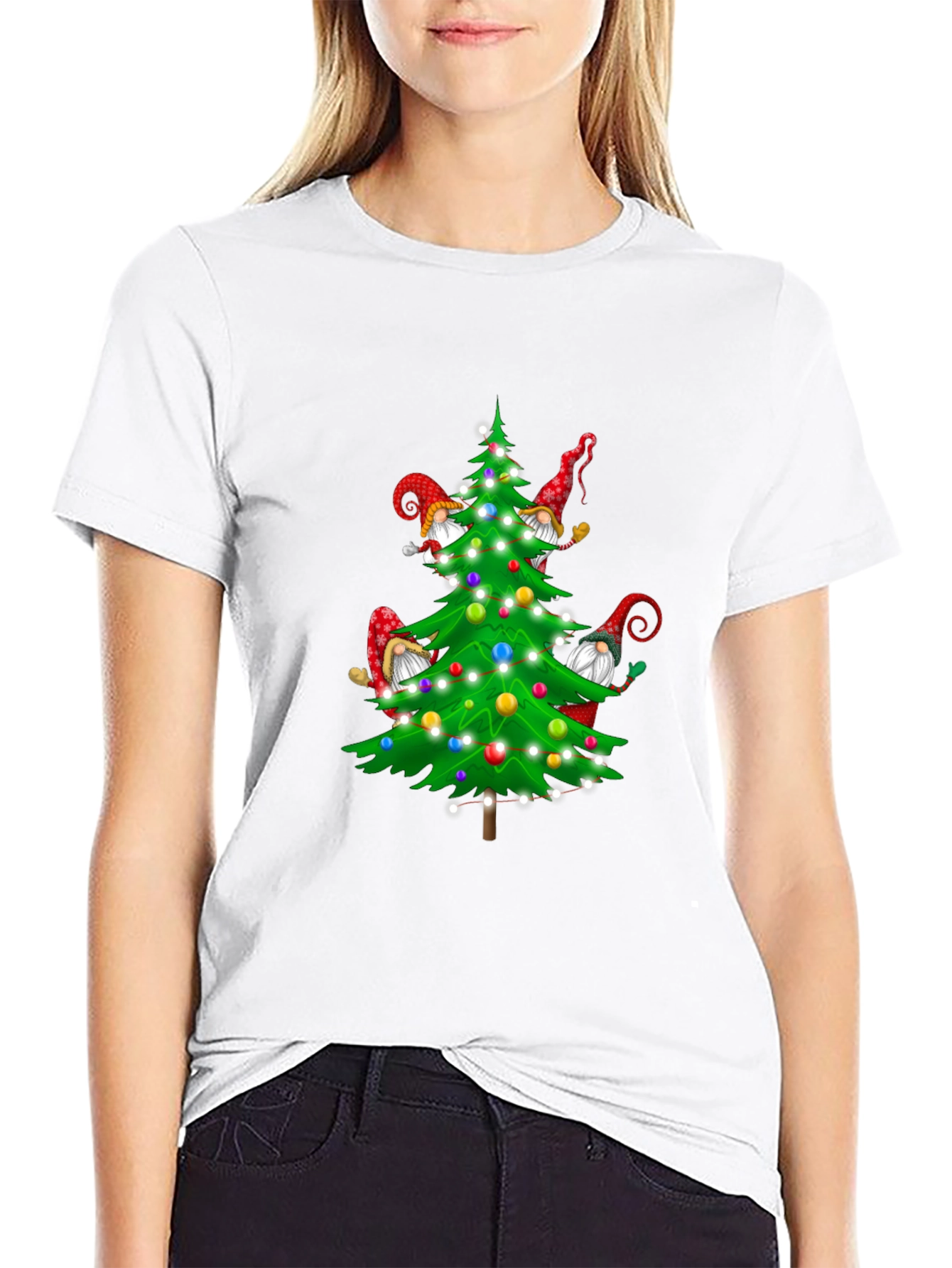 Christmas Tree Gnomes Graphic Tee
