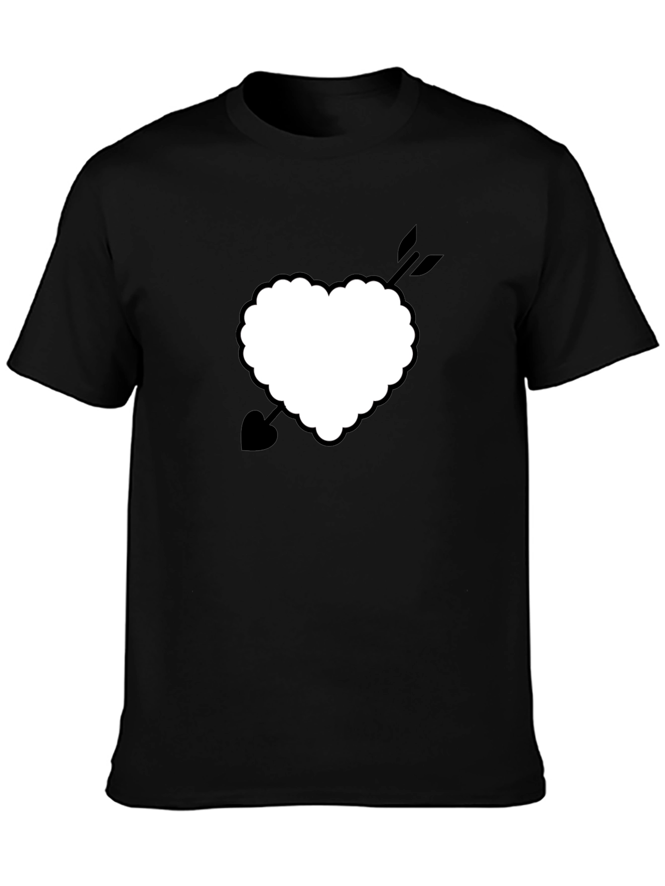 Heart with Arrow Graphic Tee - Classic Black Shirt
