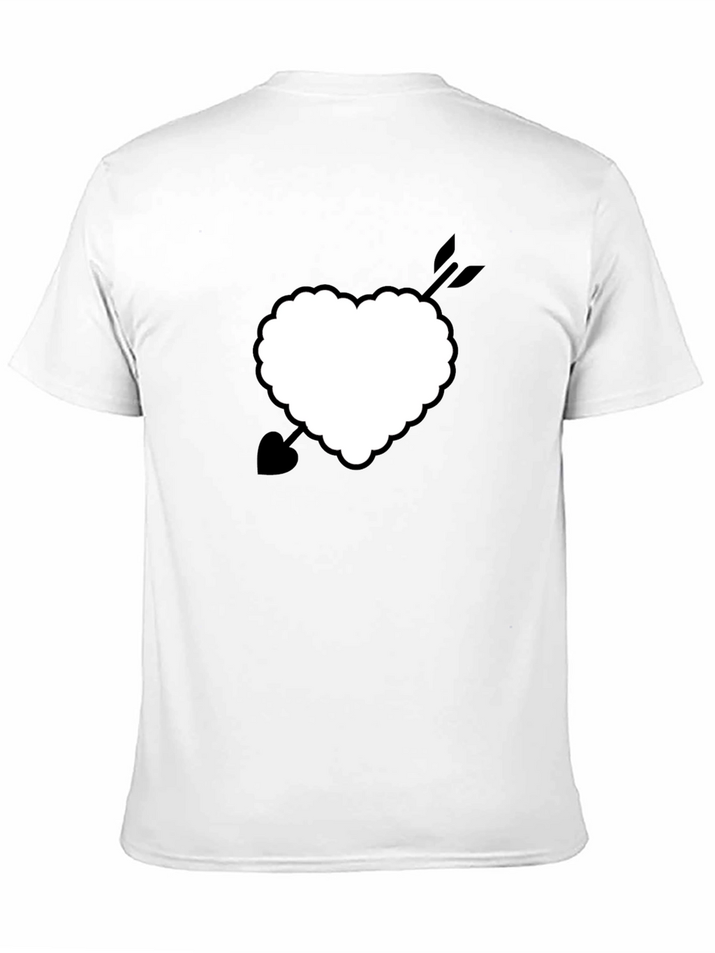 Heart with Arrow Graphic Tee - Classic Black Shirt