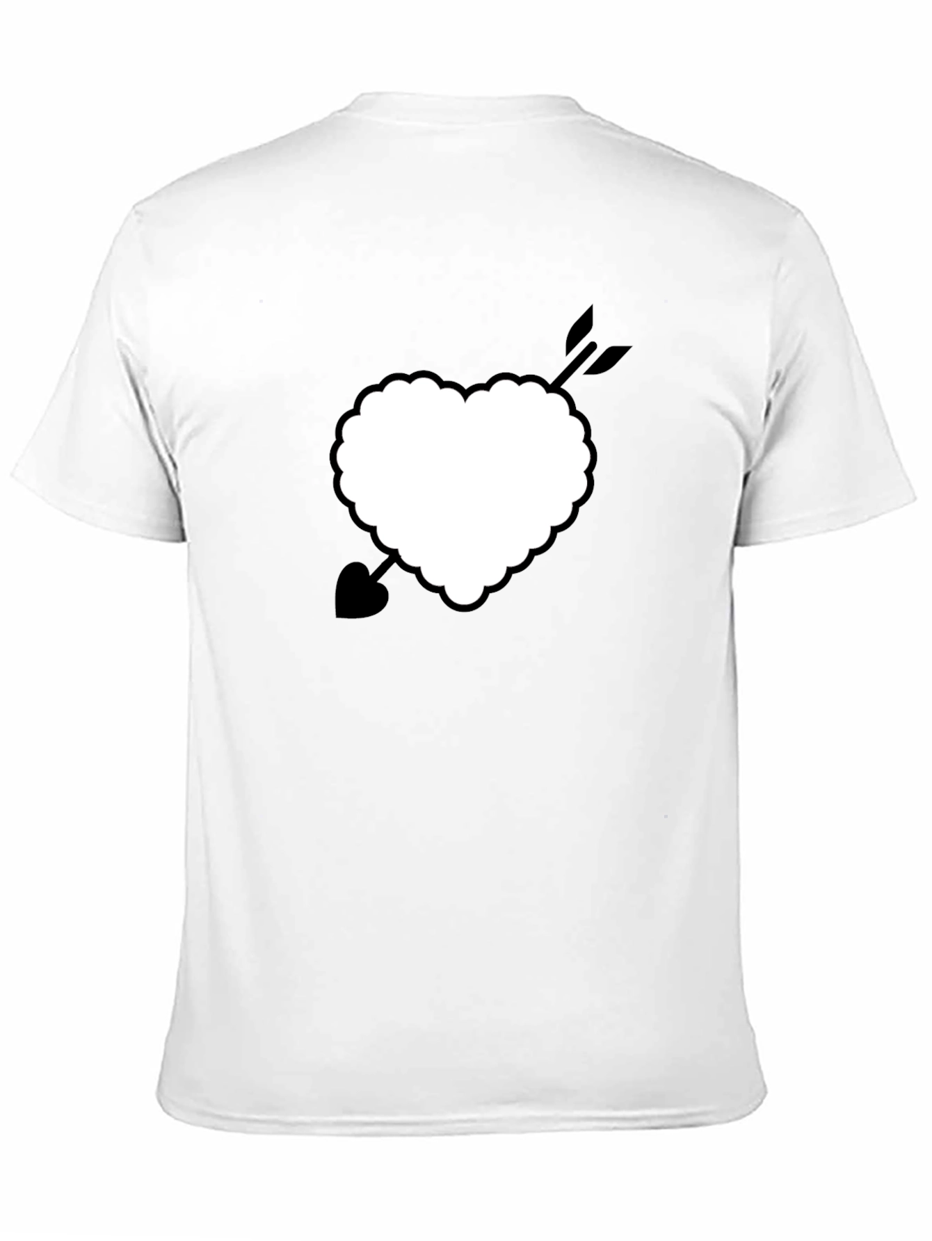 Heart with Arrow Graphic Tee - Classic Black Shirt