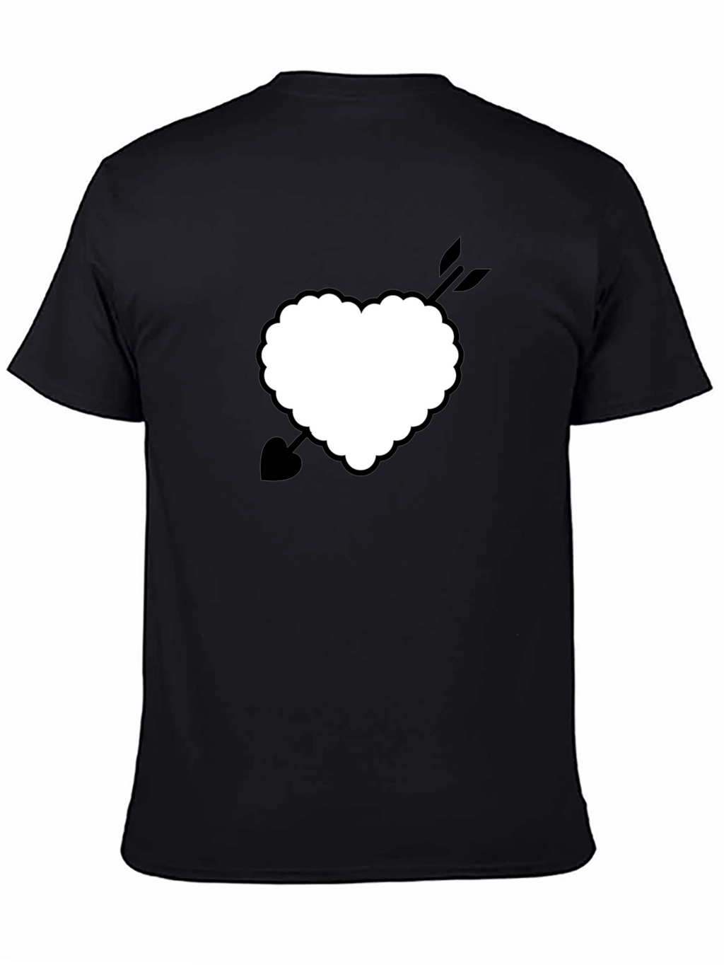 Heart with Arrow Graphic Tee - Classic Black Shirt